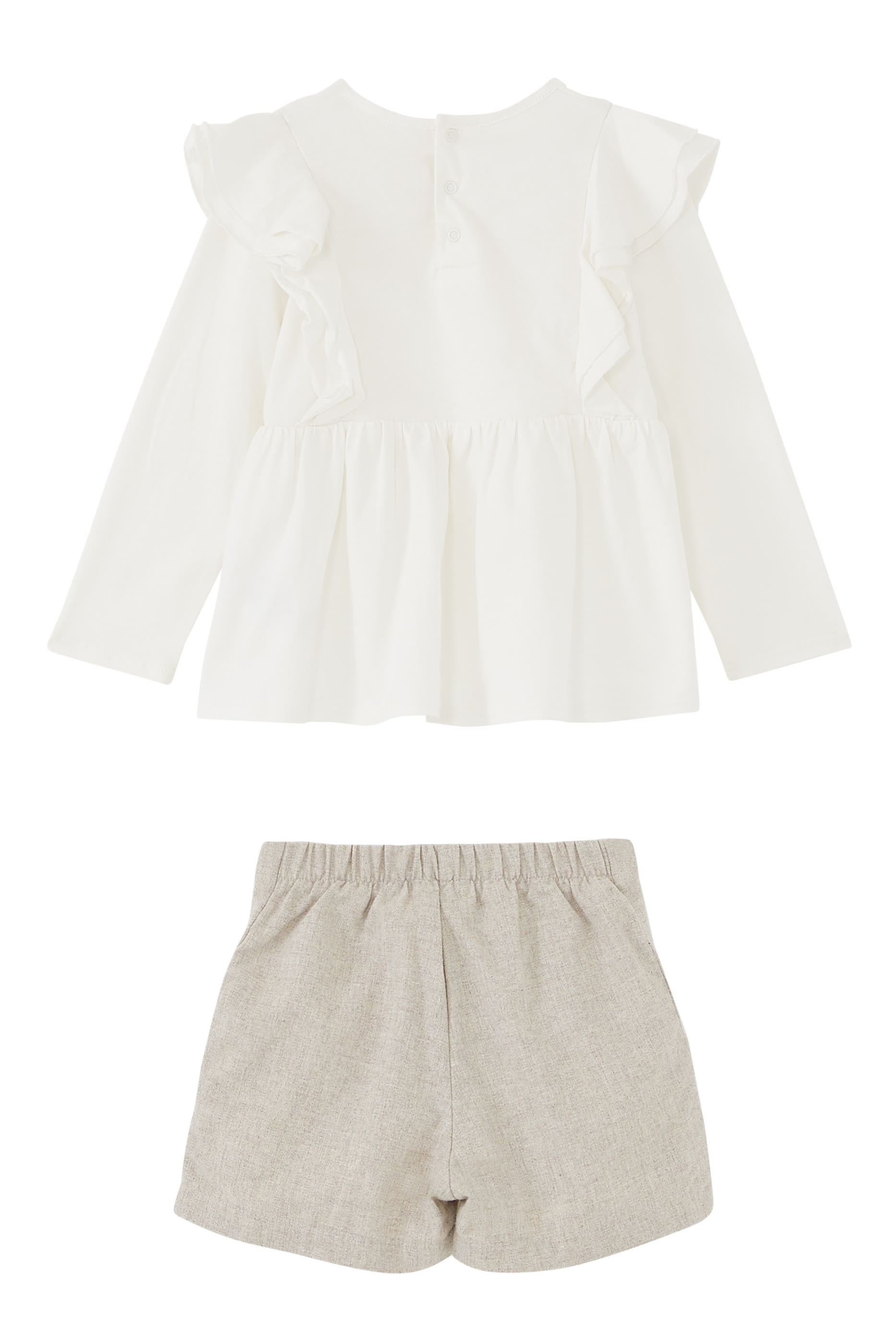 Kids Floral Embroidered Clothing Set