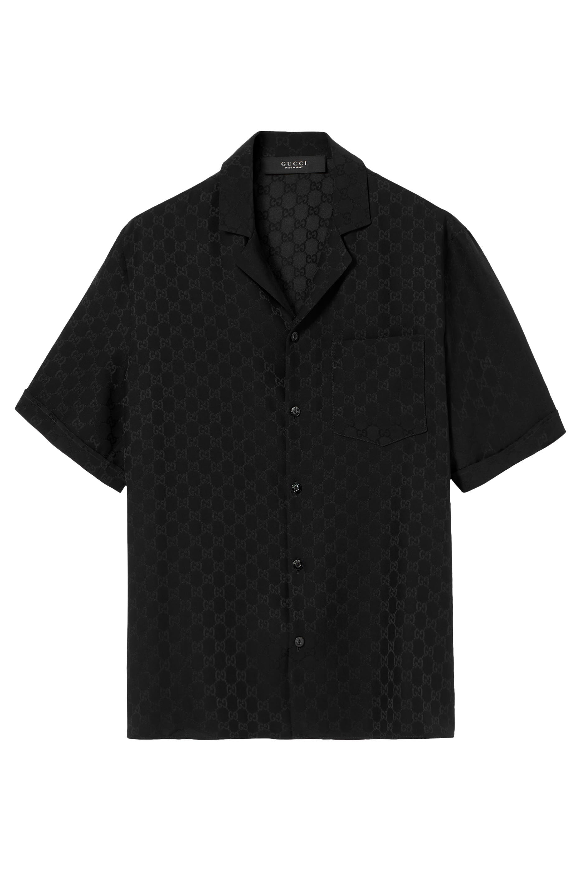 GG Silk Jacquard Bowling Shirt