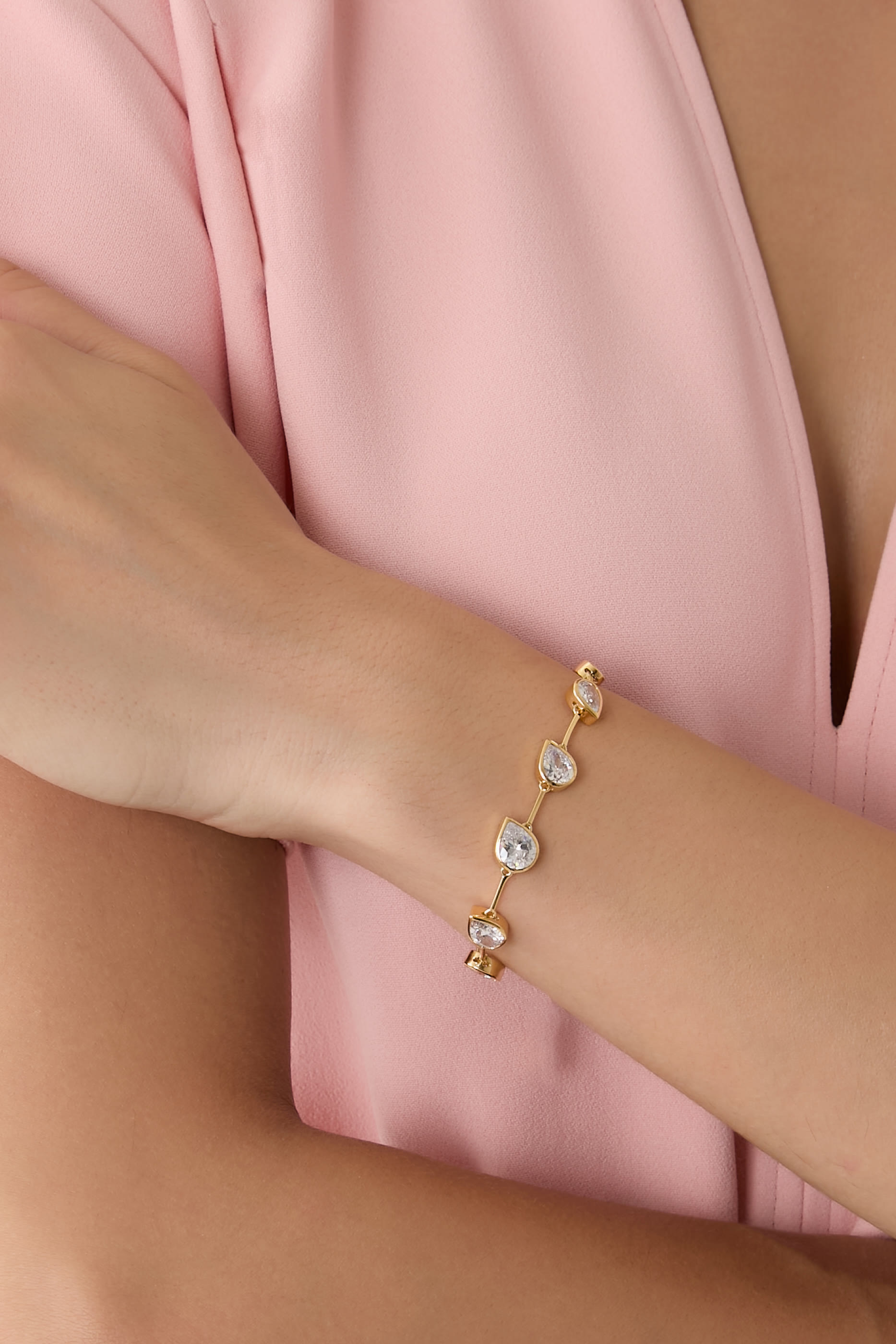 Myriad Bracelet, Recycled Sterling Silver Plated in 18k Yellow Gold Vermeil &  Zirconia