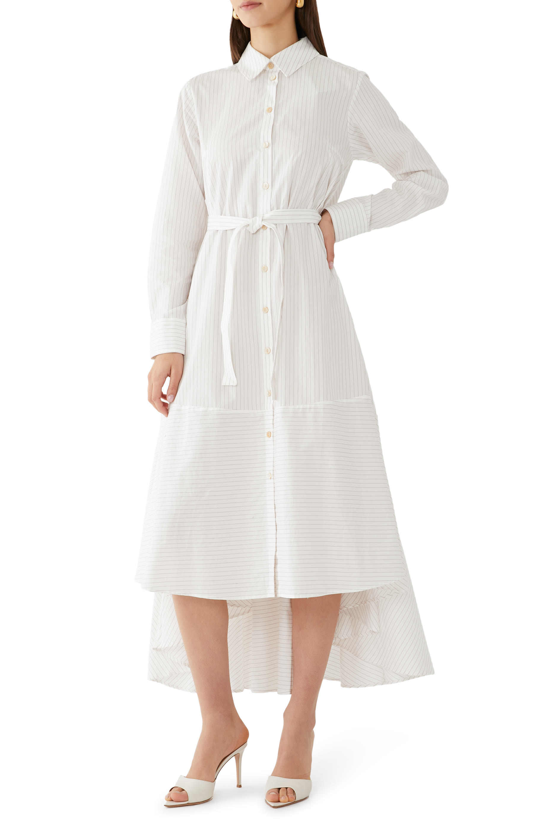 Ram Striped Shirt Dress