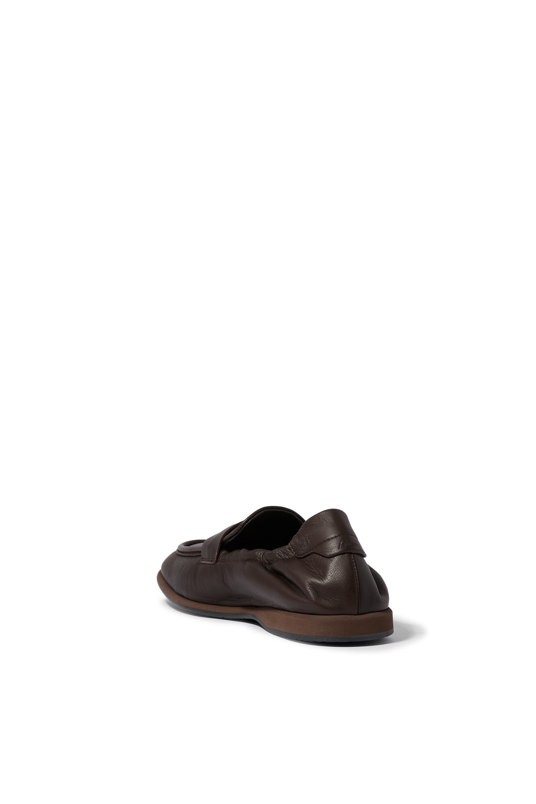 Elk Leather Penny Loafers 