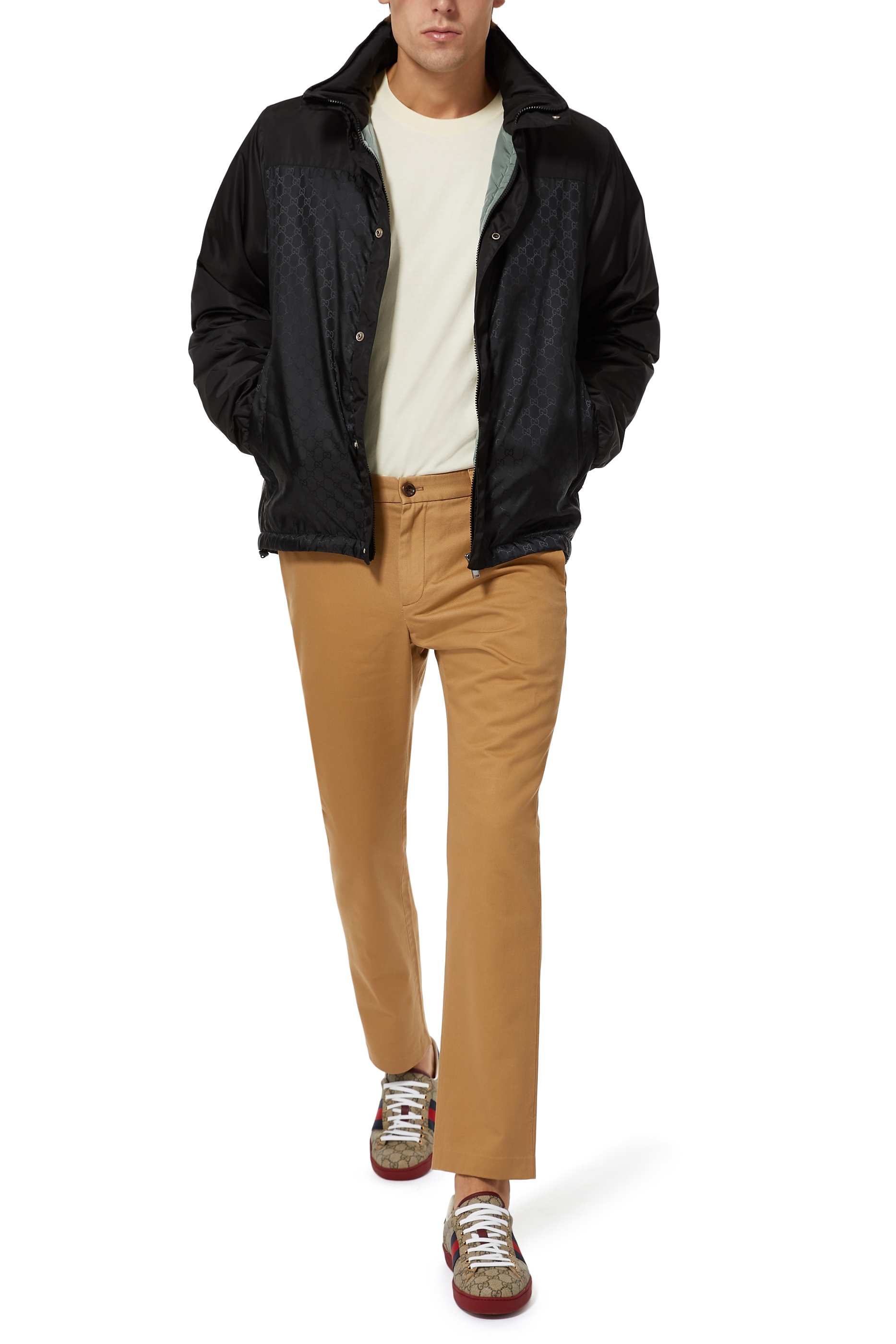 Straight-Leg Cotton Chinos