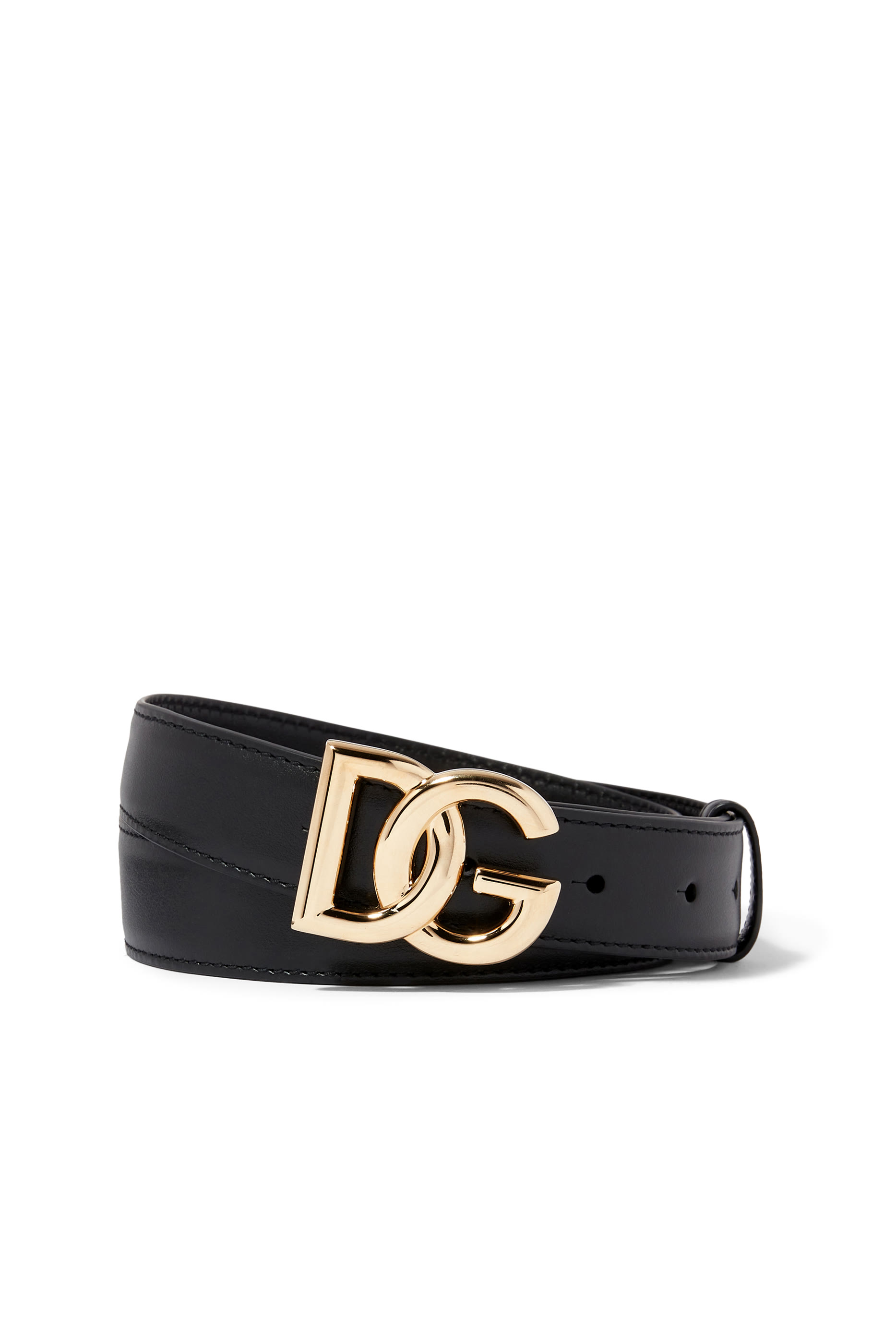 Logo Leather Belt
