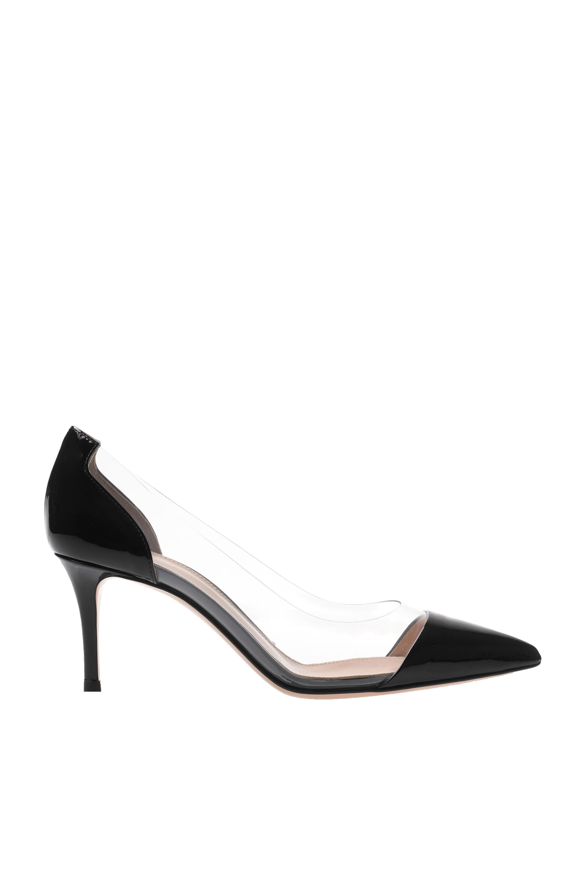 70 Patent & Plexi Leather Pumps