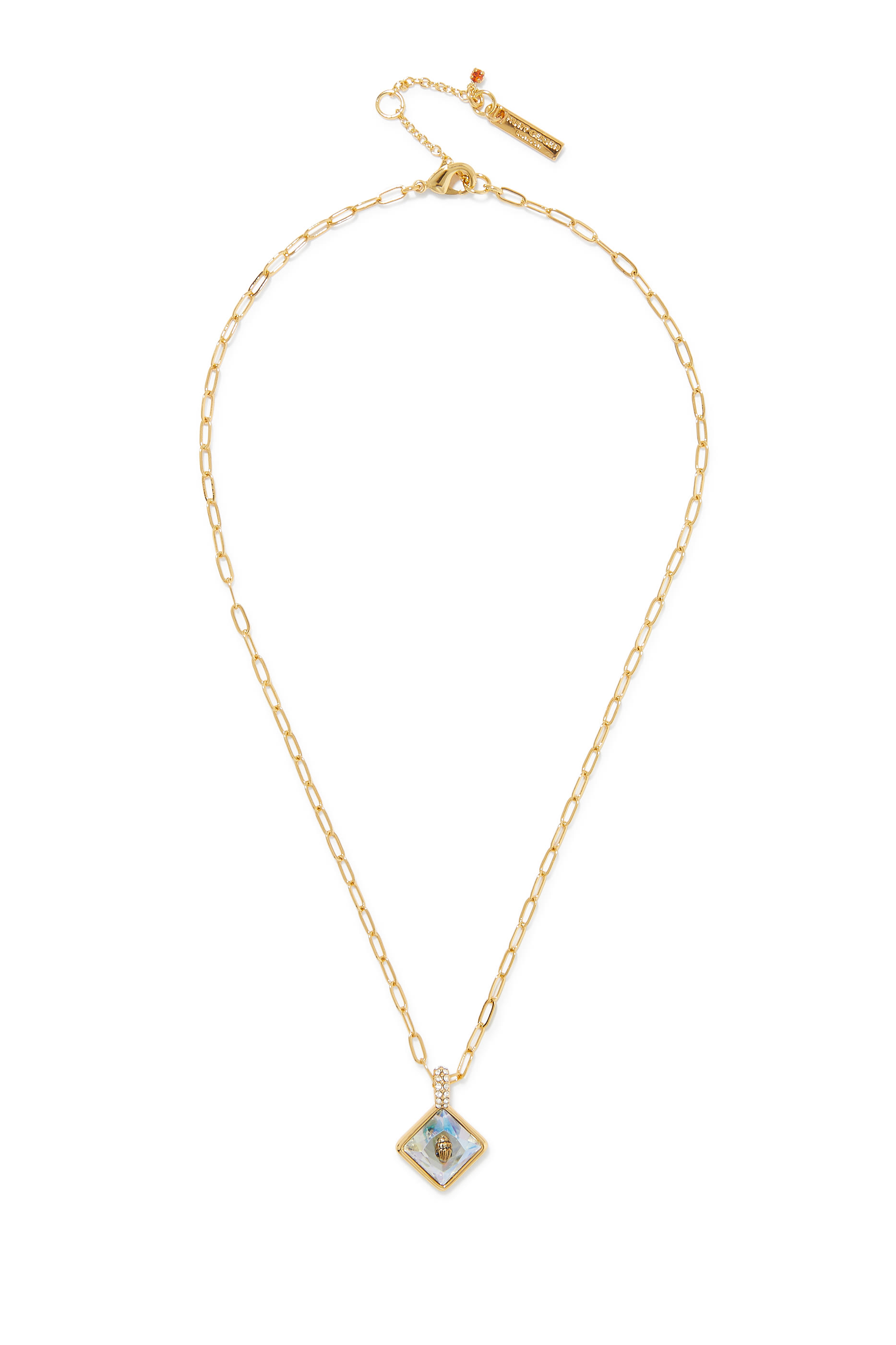 Square Eagle Pendant Necklace