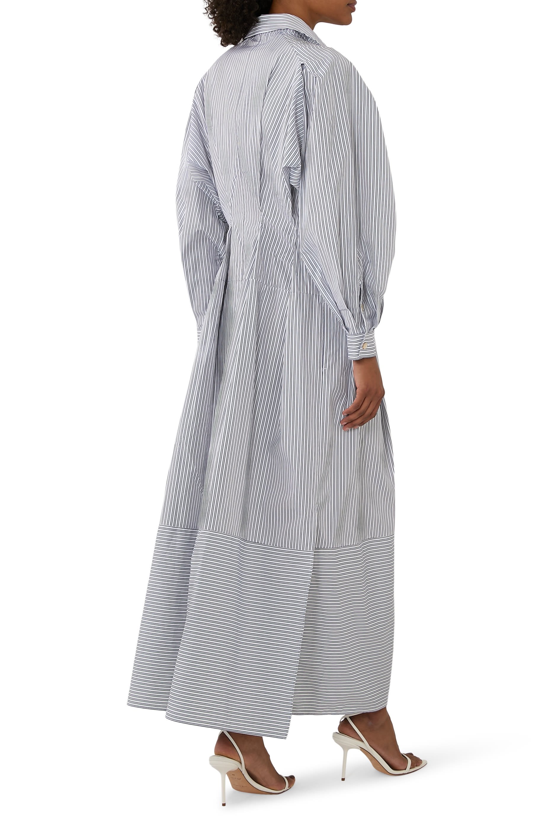 Vessel Striped Midi Dress