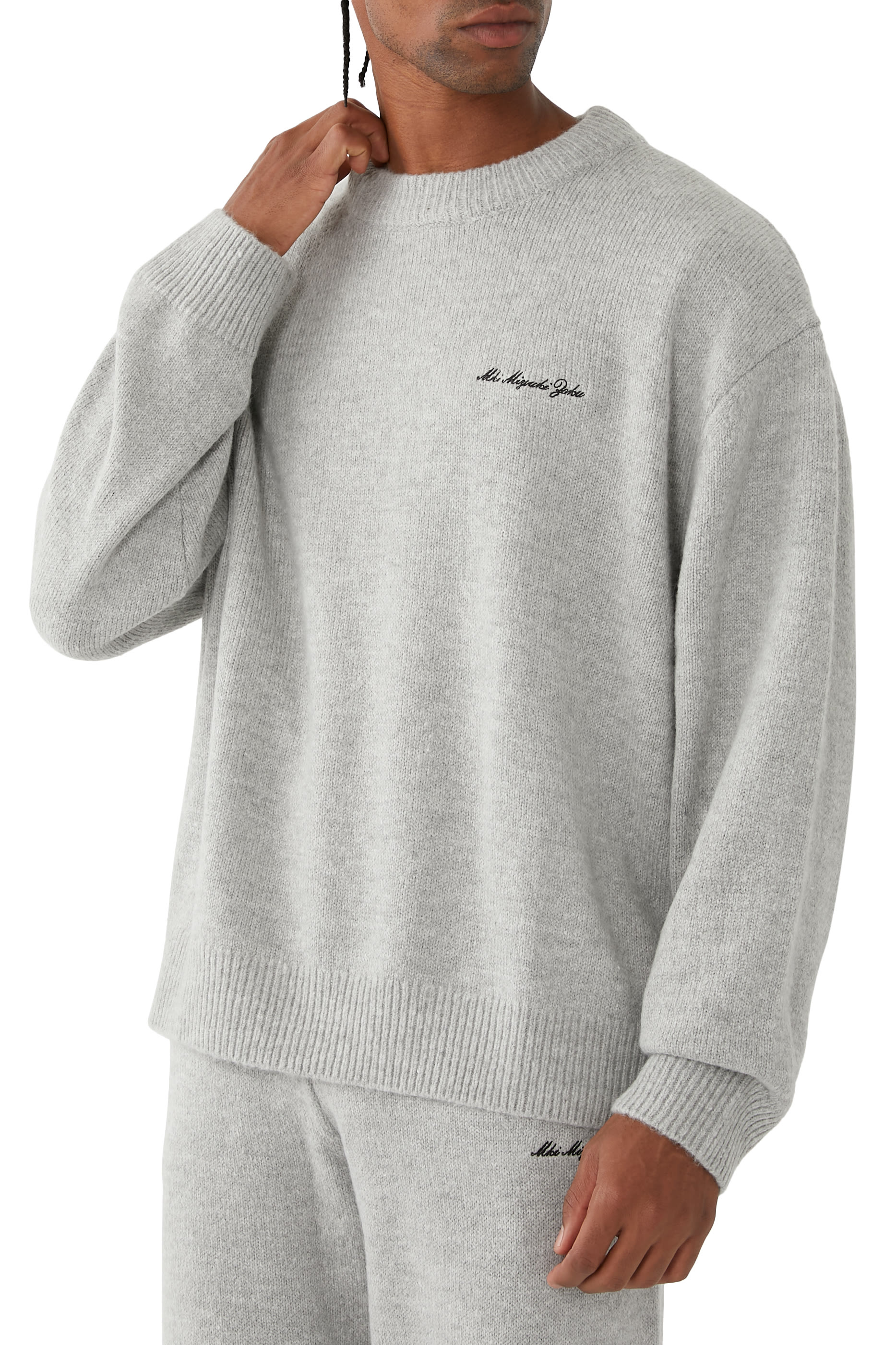 Mohair Blend Knit Crew