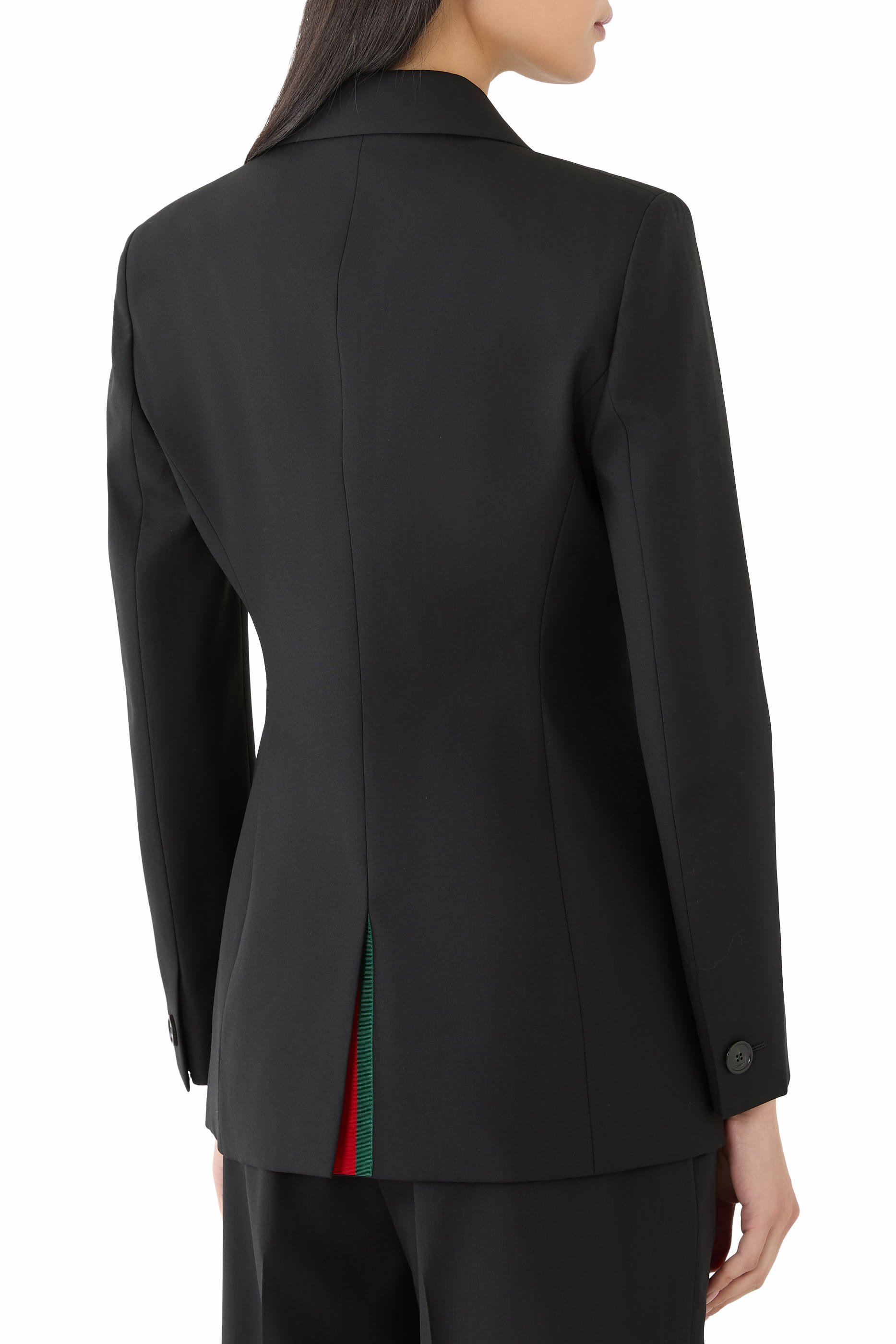  Double-Breasted Light Wool Jacket