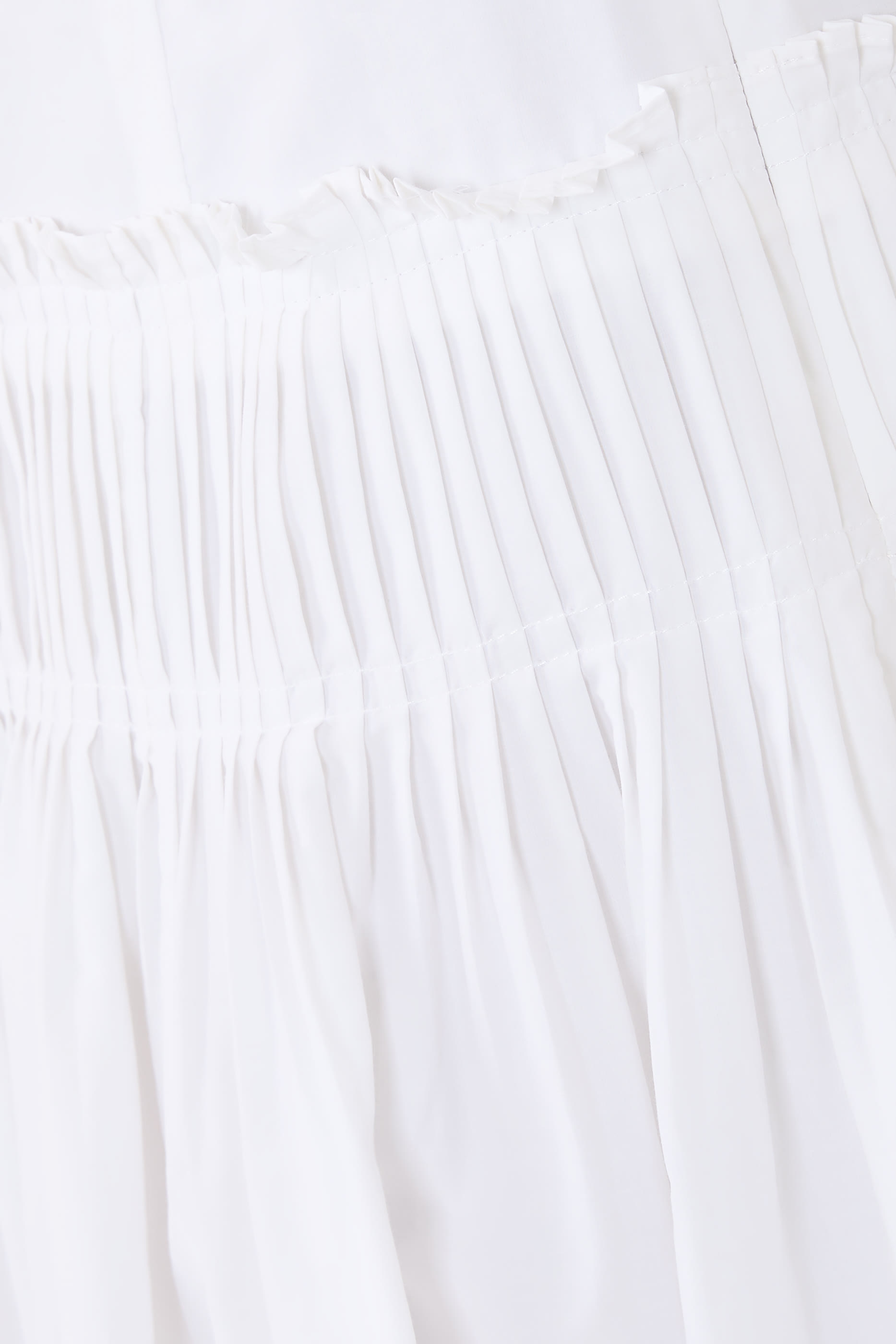  Accordion Maxi Skirt in Cotton-Blend 