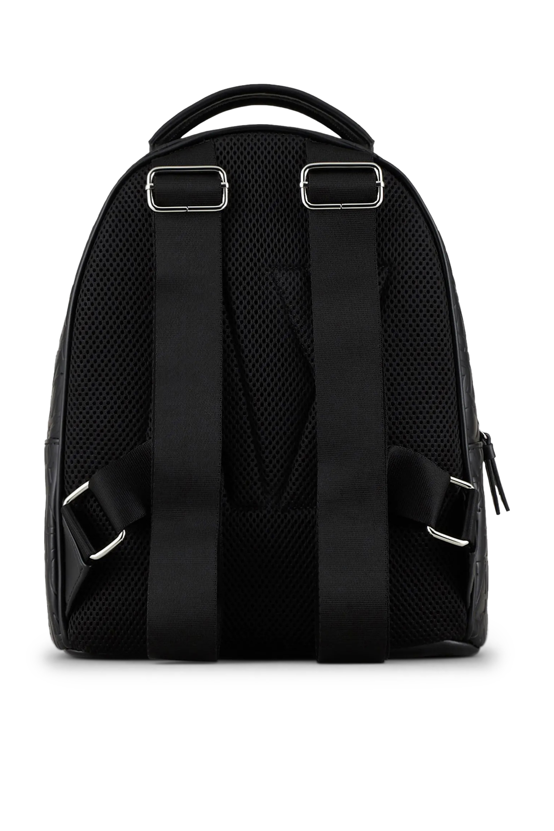 Embossed All-Over Logo Backpack