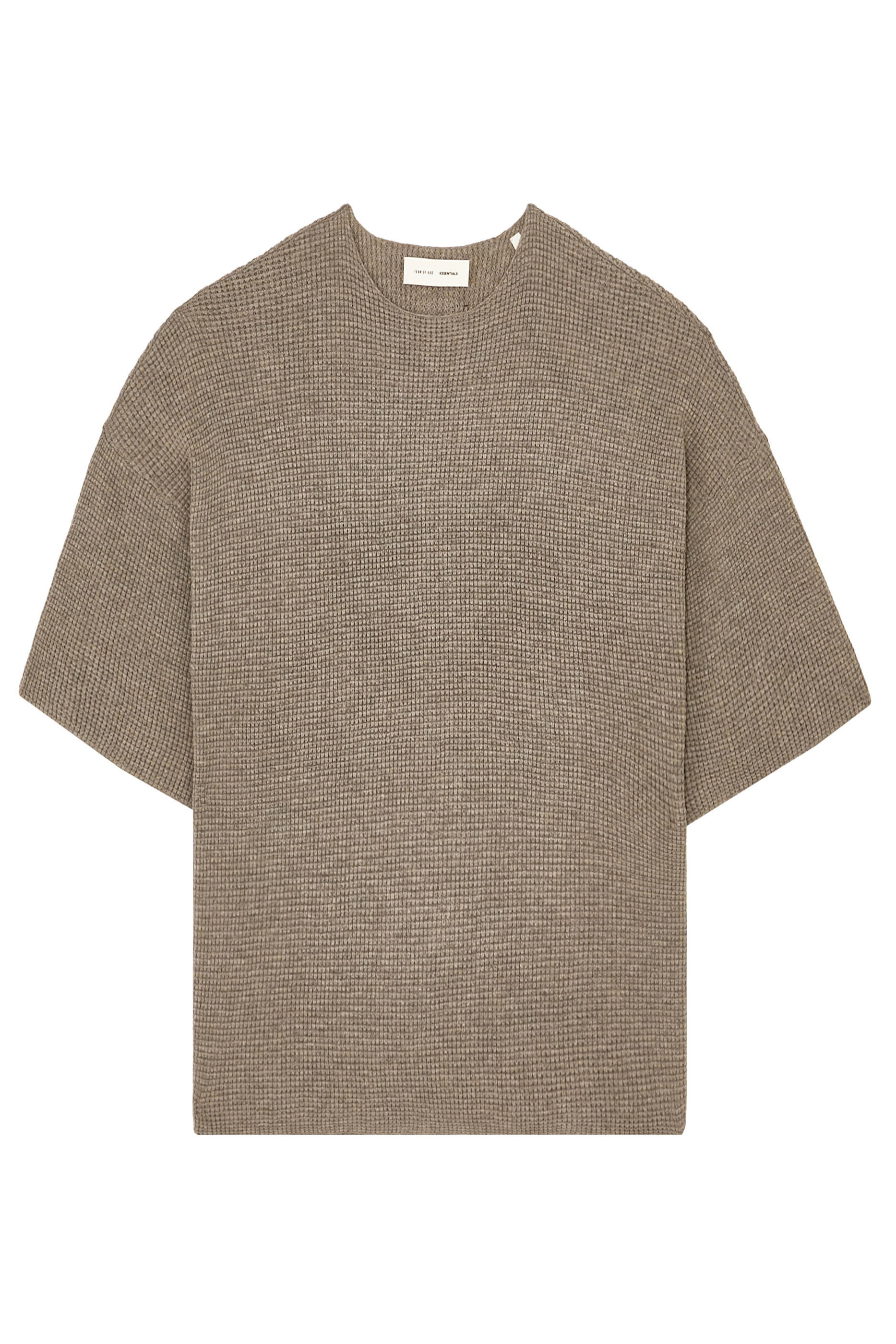  Waffle Short Sleeve Sweater 