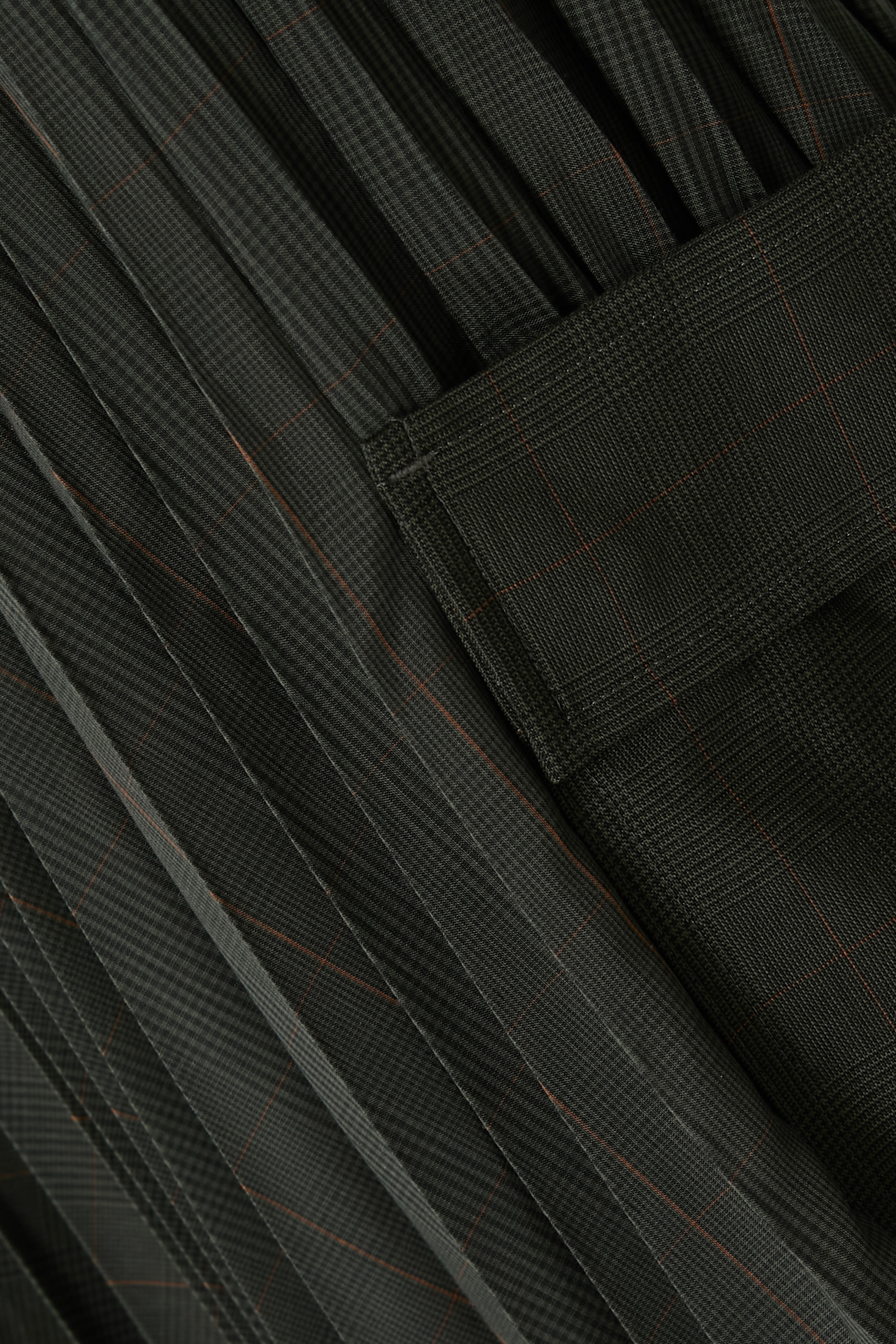 Glen Check Pleated Skirt