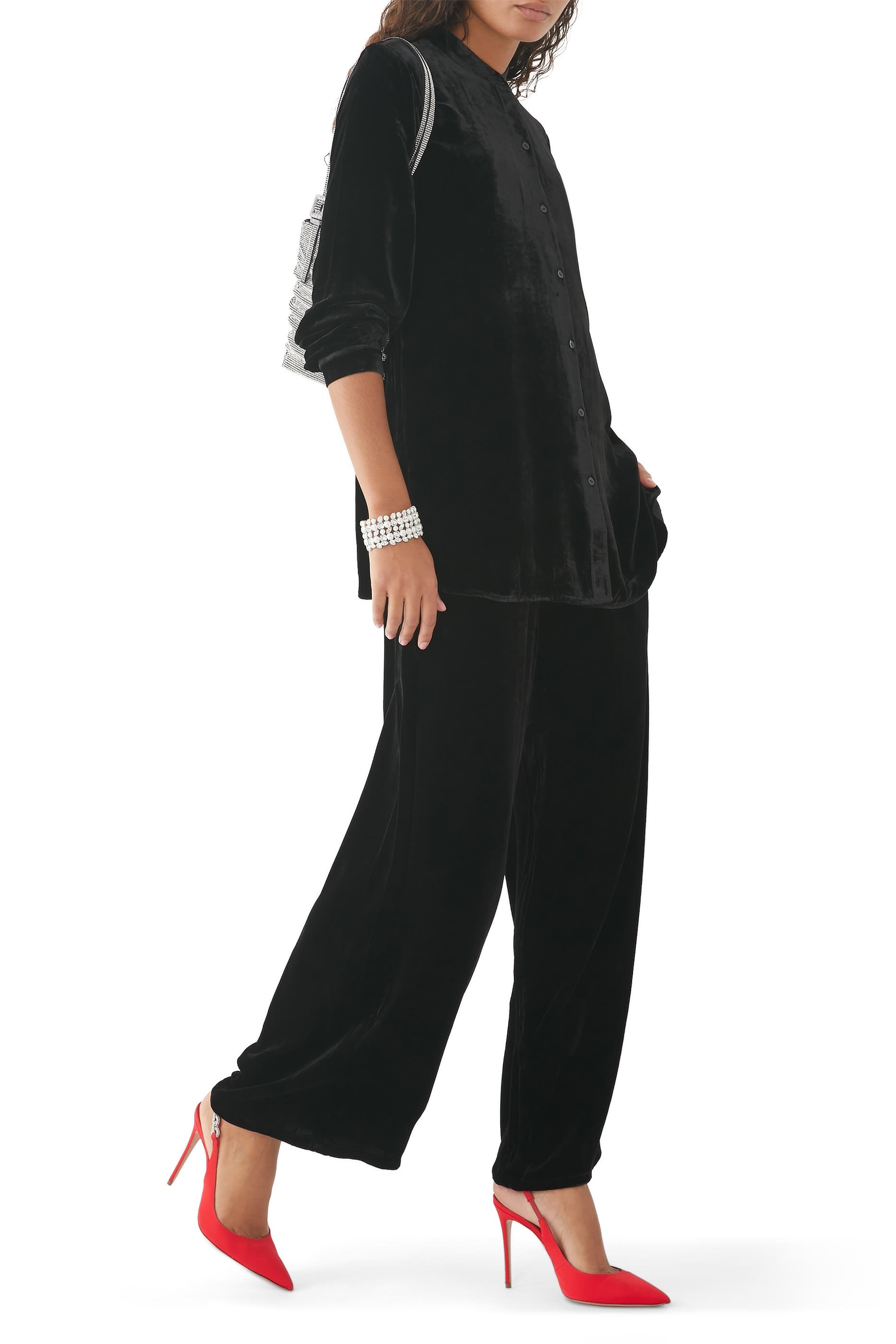 Velvet Pull-On Pants