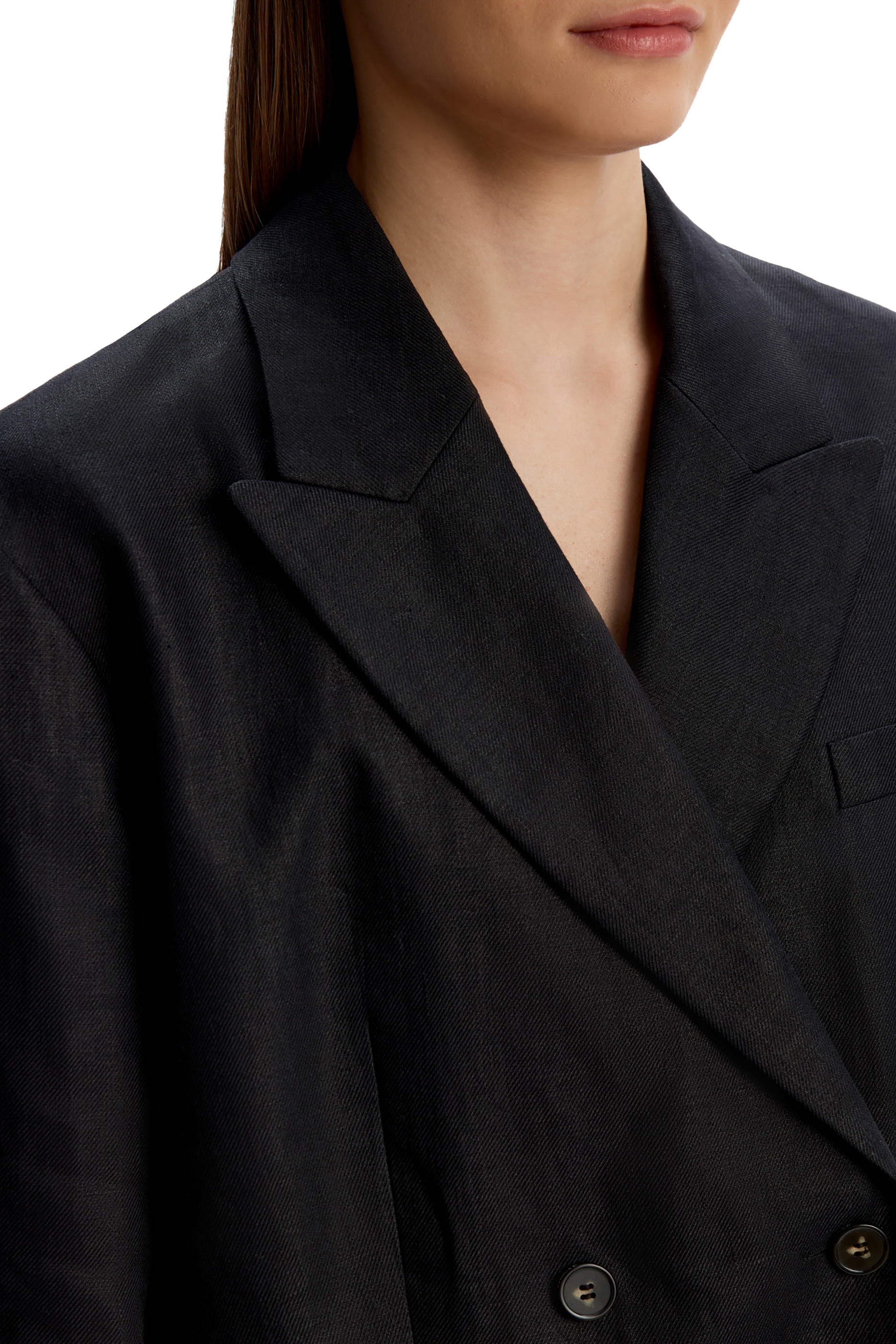 Relaxed-Fit Linen Blazer