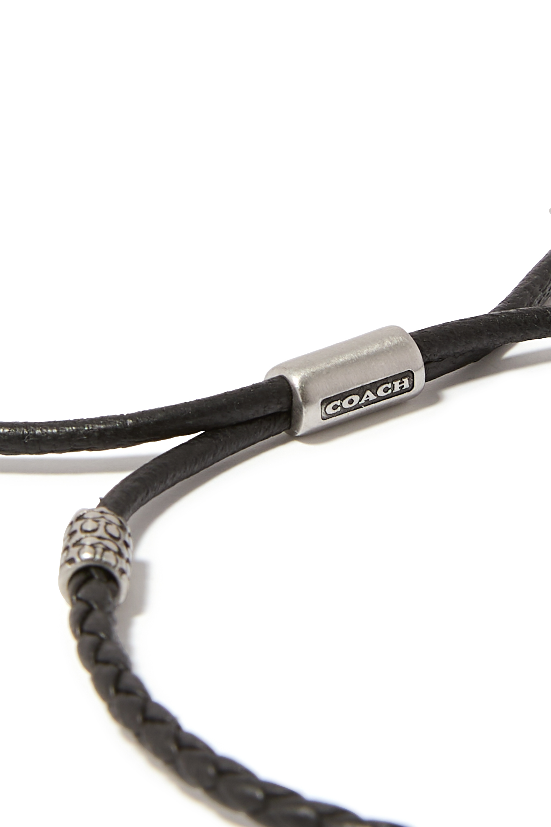 Braided Leather Slider Bracelet