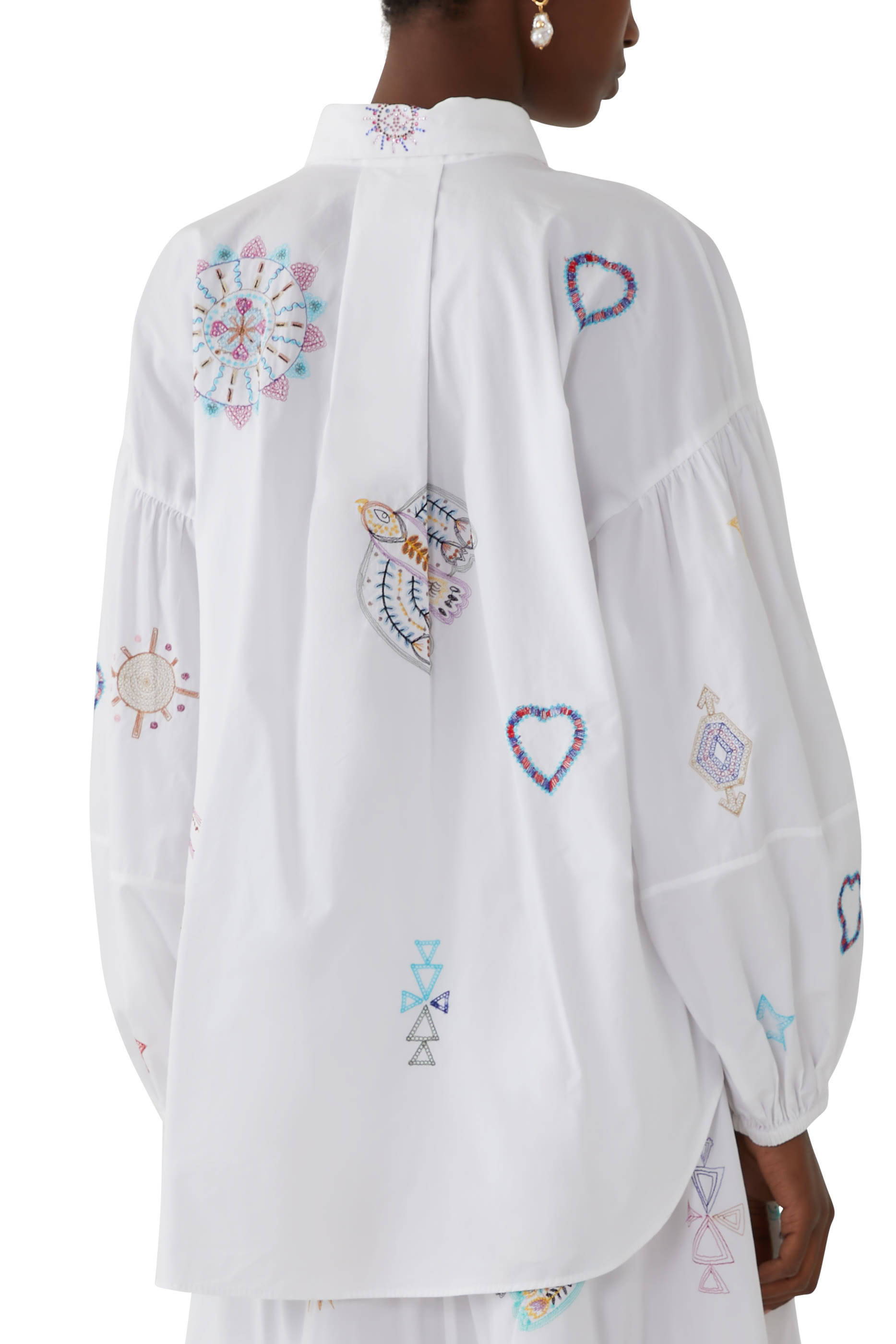 Balloon Sleeves Shirt Blouse