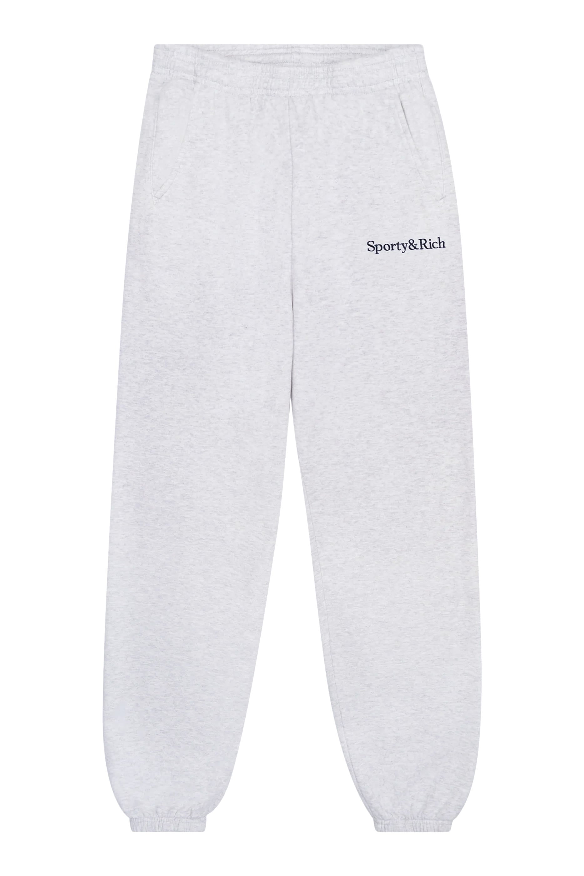 Serif Logo Embroidered Sweatpants 