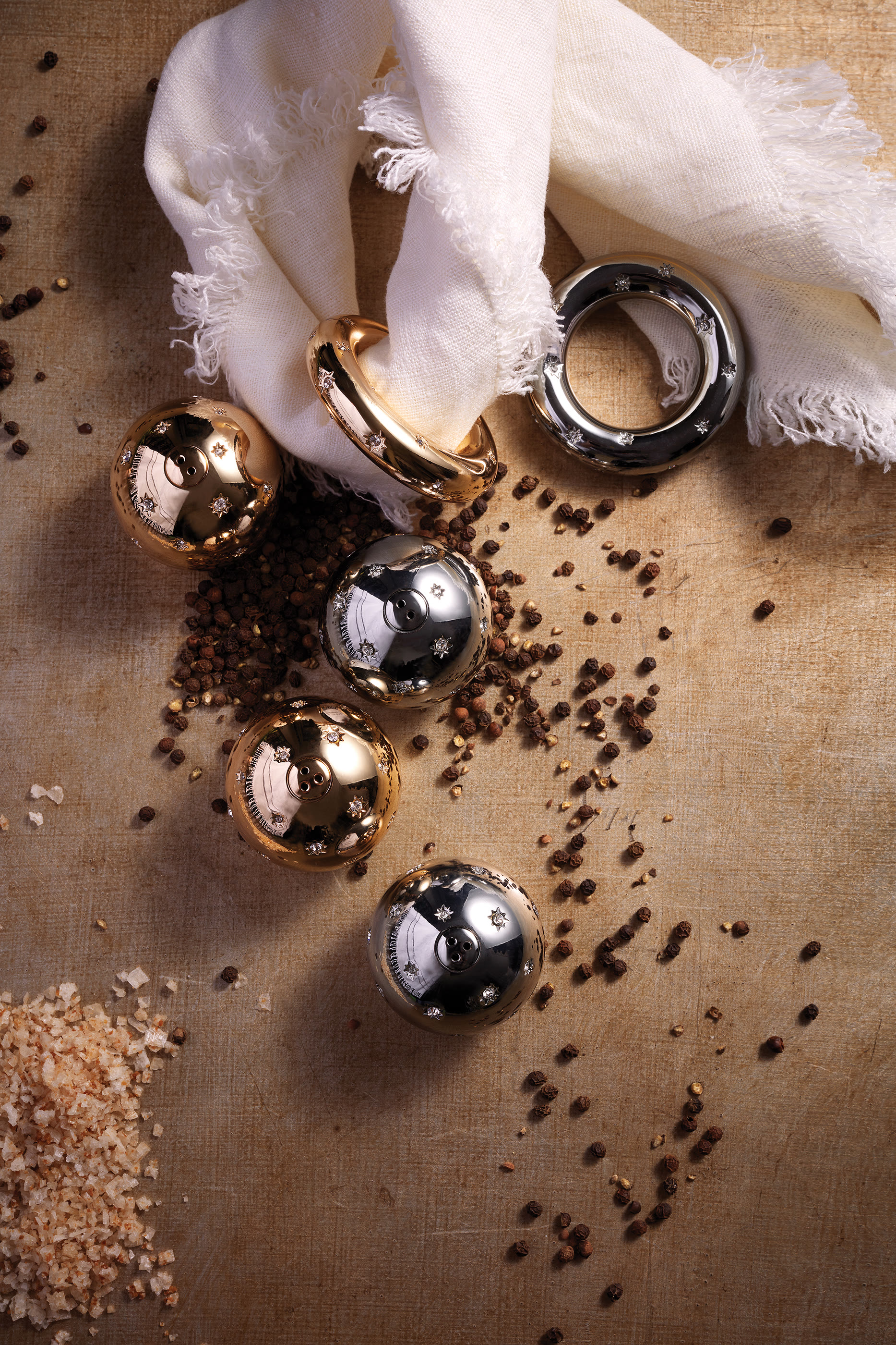 Star Swarovski Napkin Ring, Set of 4