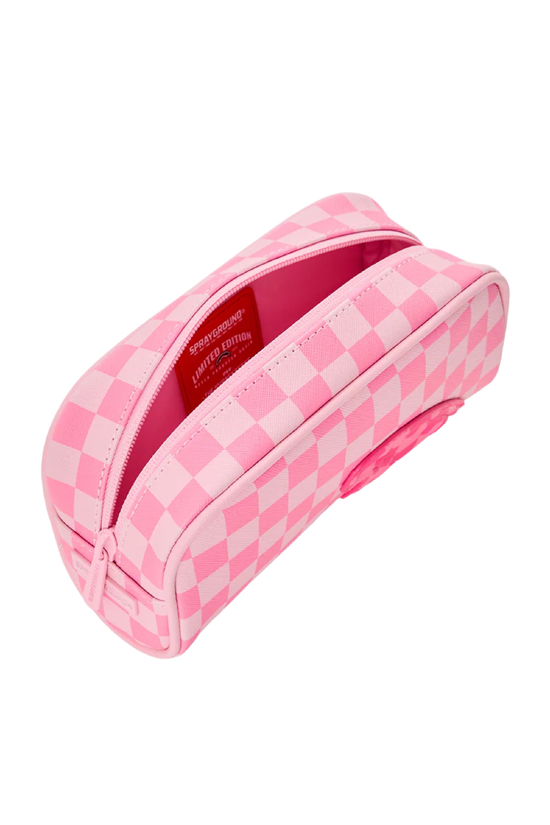 Kids Pink Sharks in Paris Patch Pouch