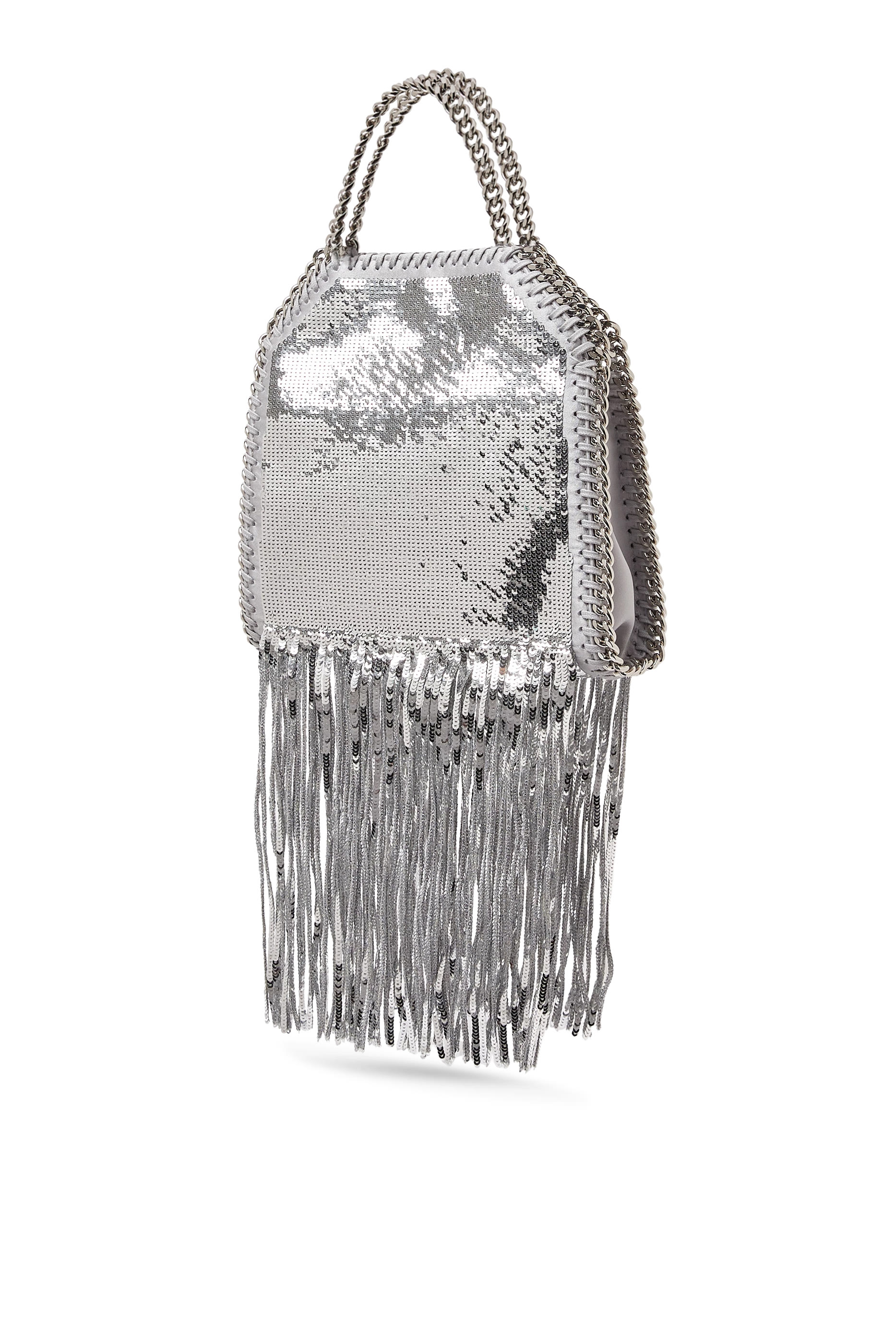 Limited-Edition Falabella Sequin Fringe Tiny Tote Bag