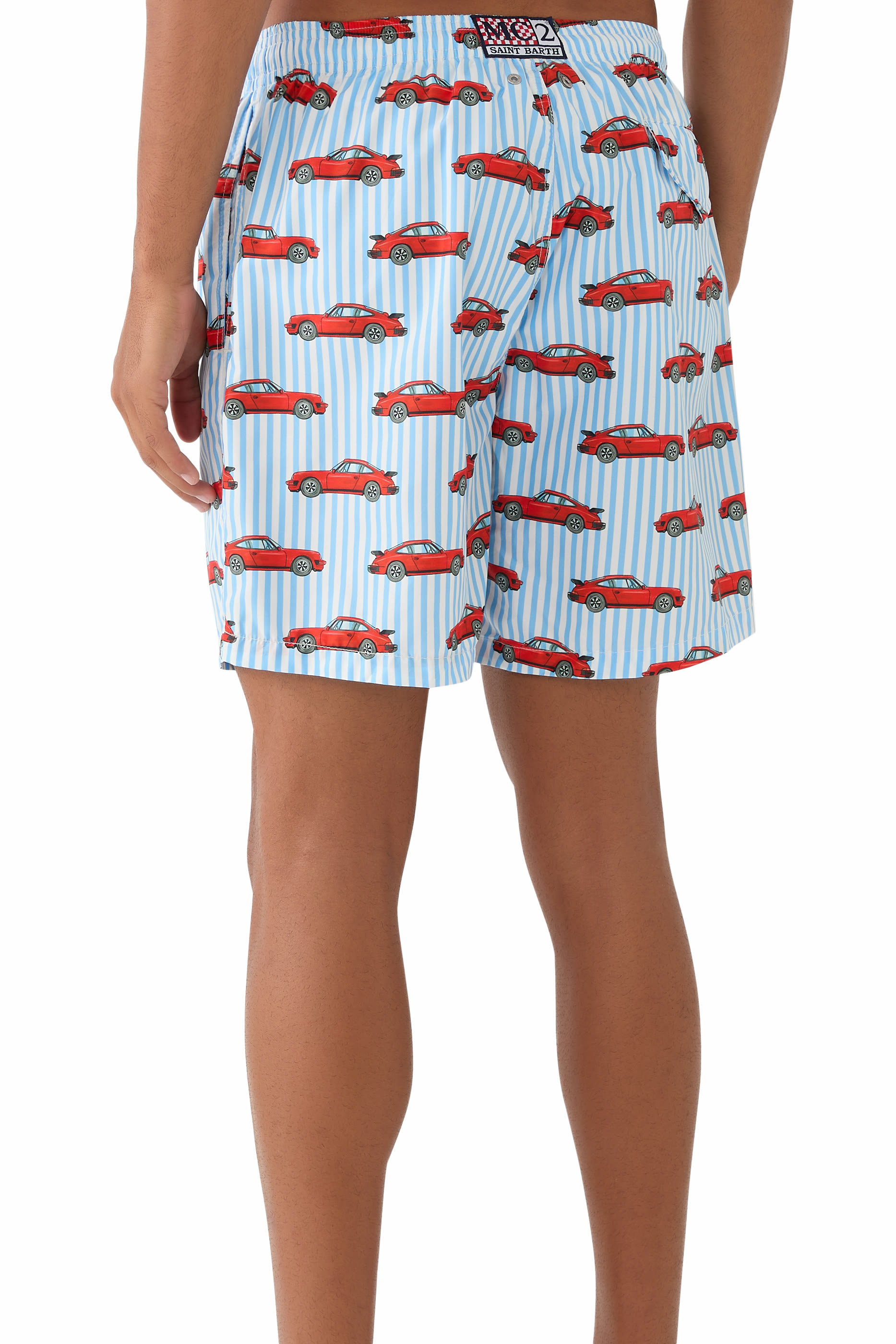 Car Print Swim Shorts