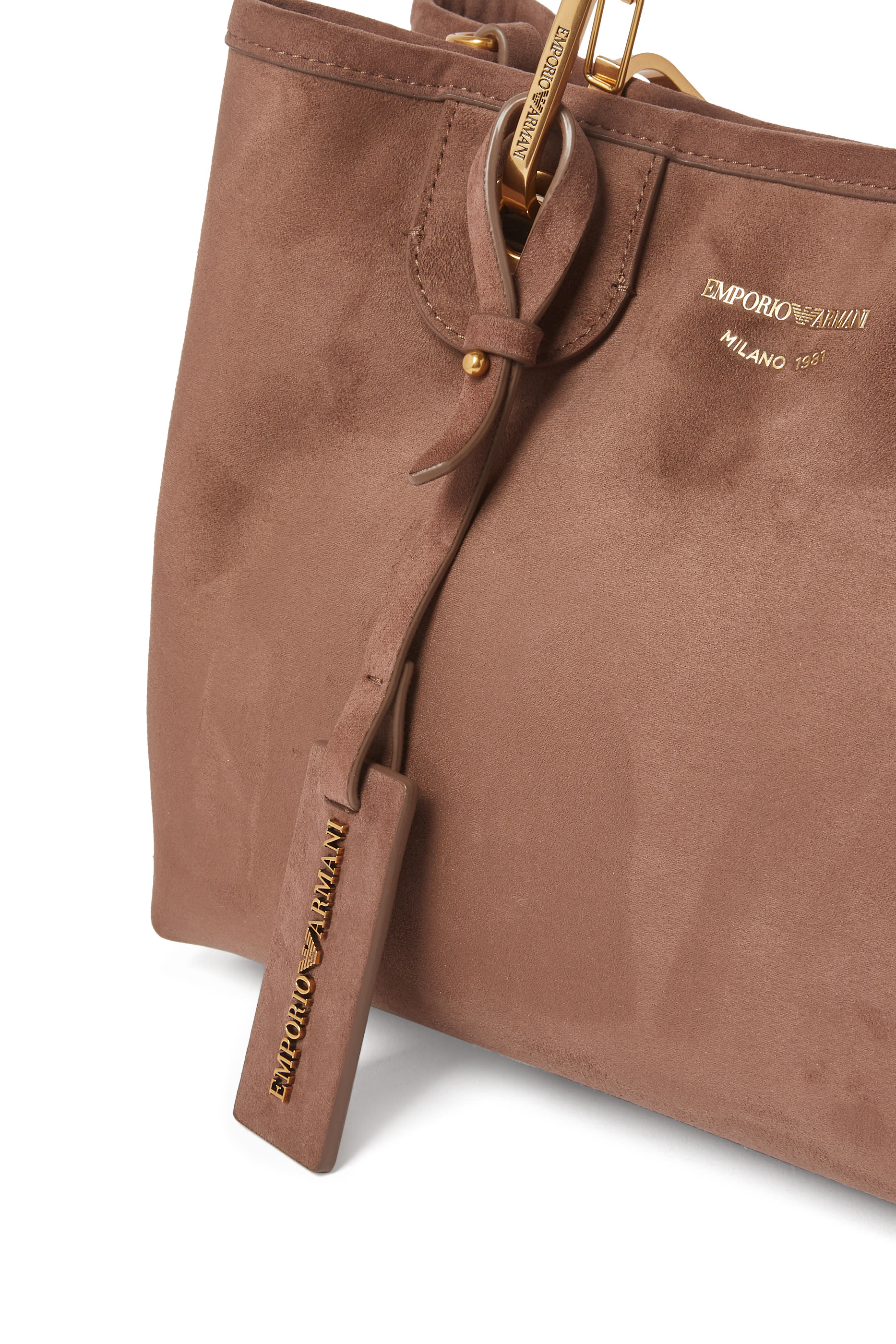 MyEA Suede Shopper Bag