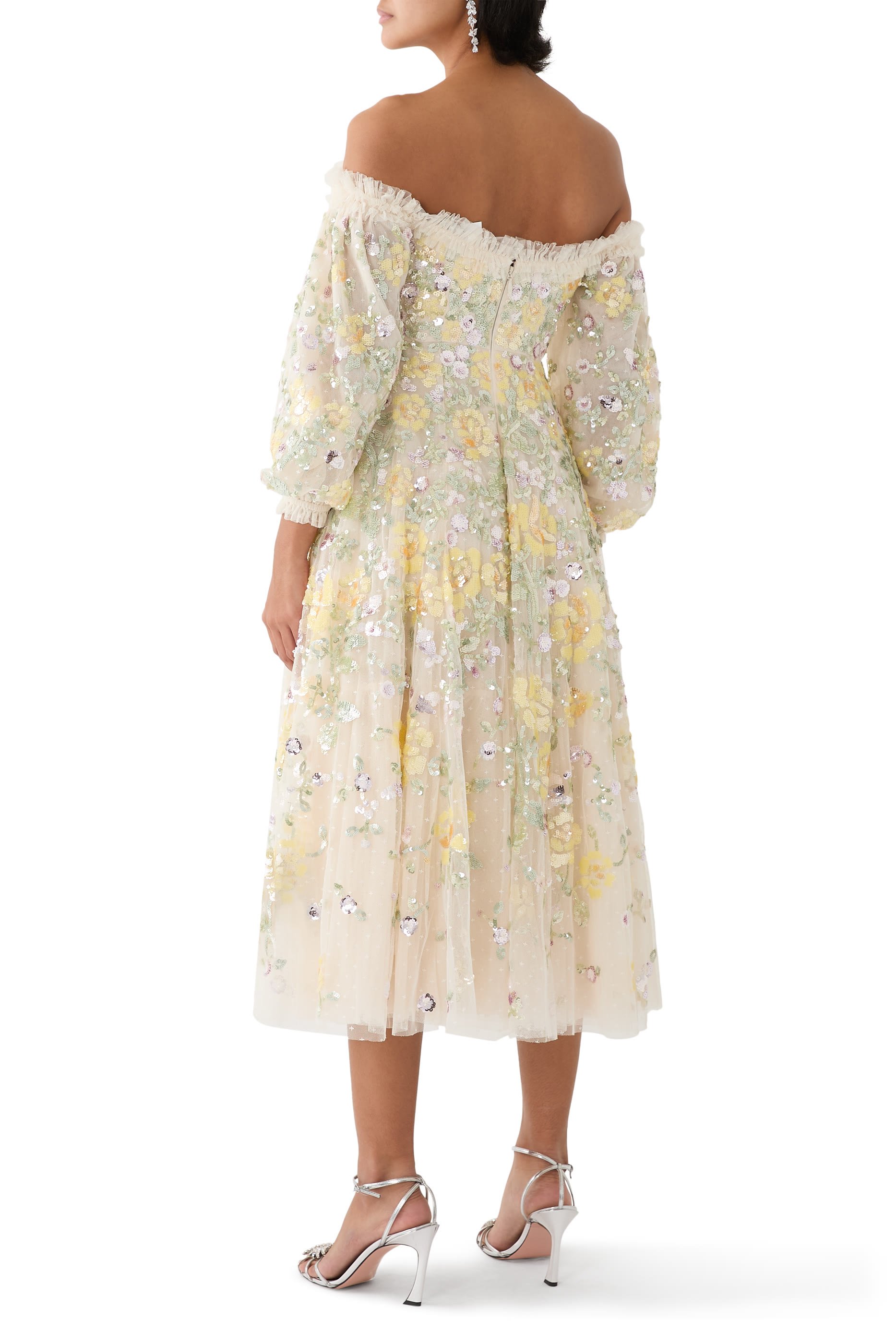 Elina Rose Off-Shoulder Ballerina Dress