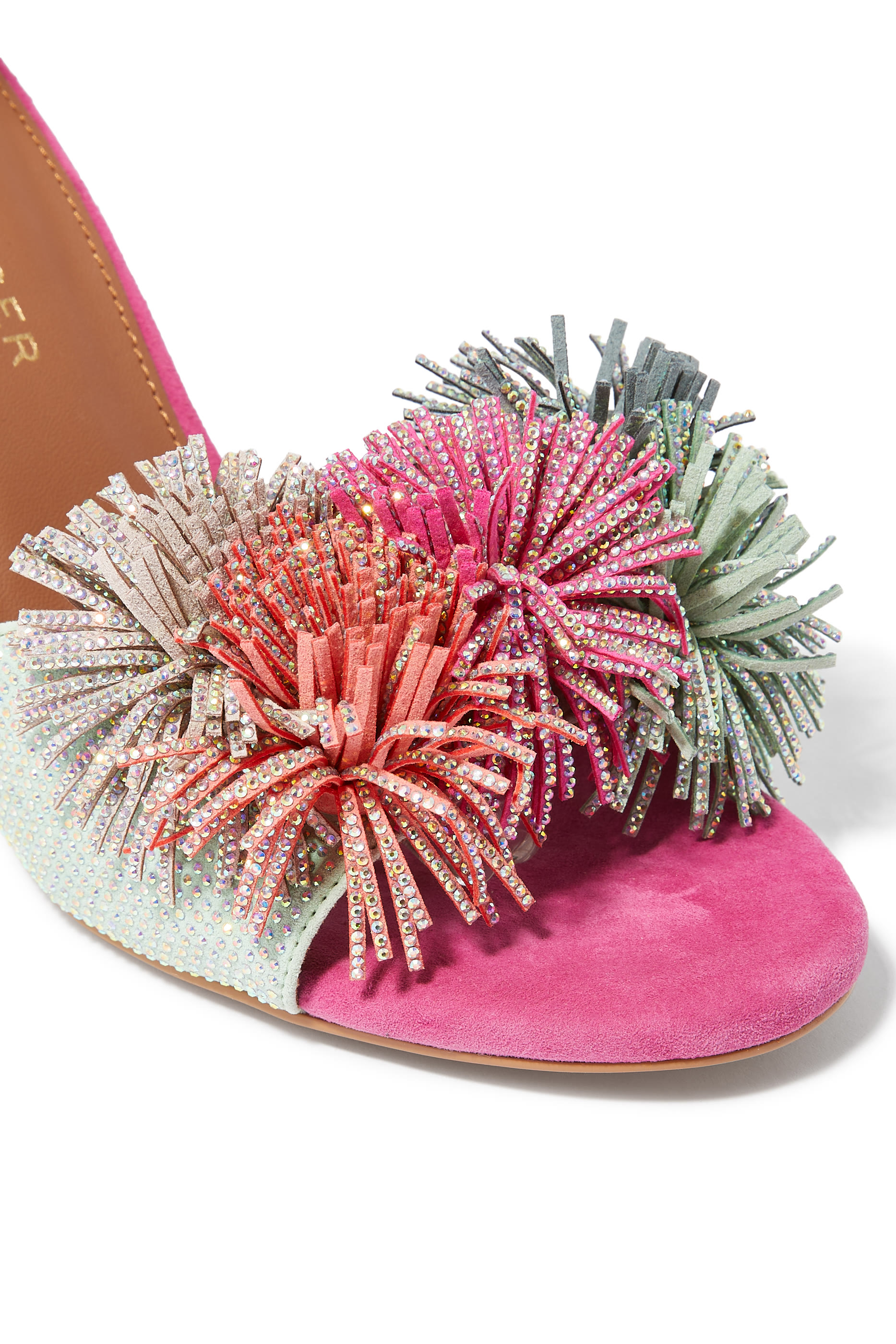 Pom Pom 70 Ankle Tie Sandals