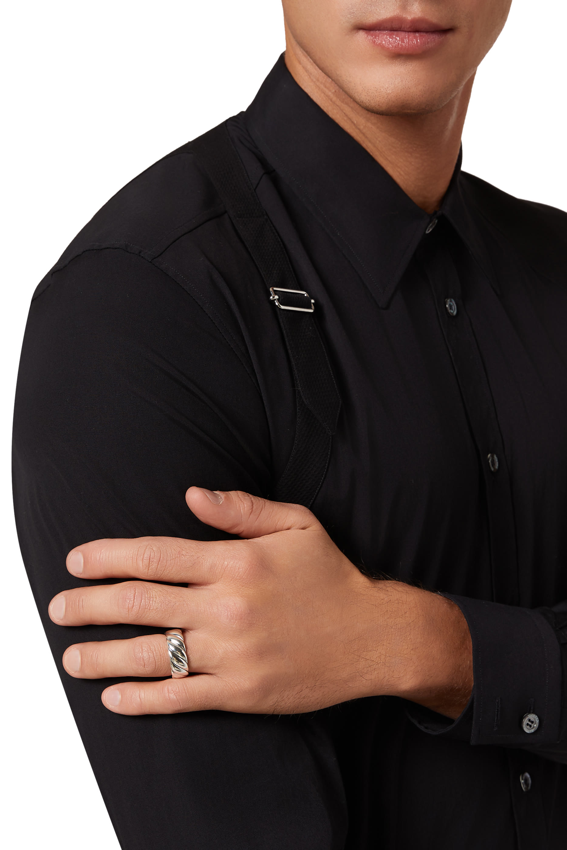 Sculpted Cable Band Ring