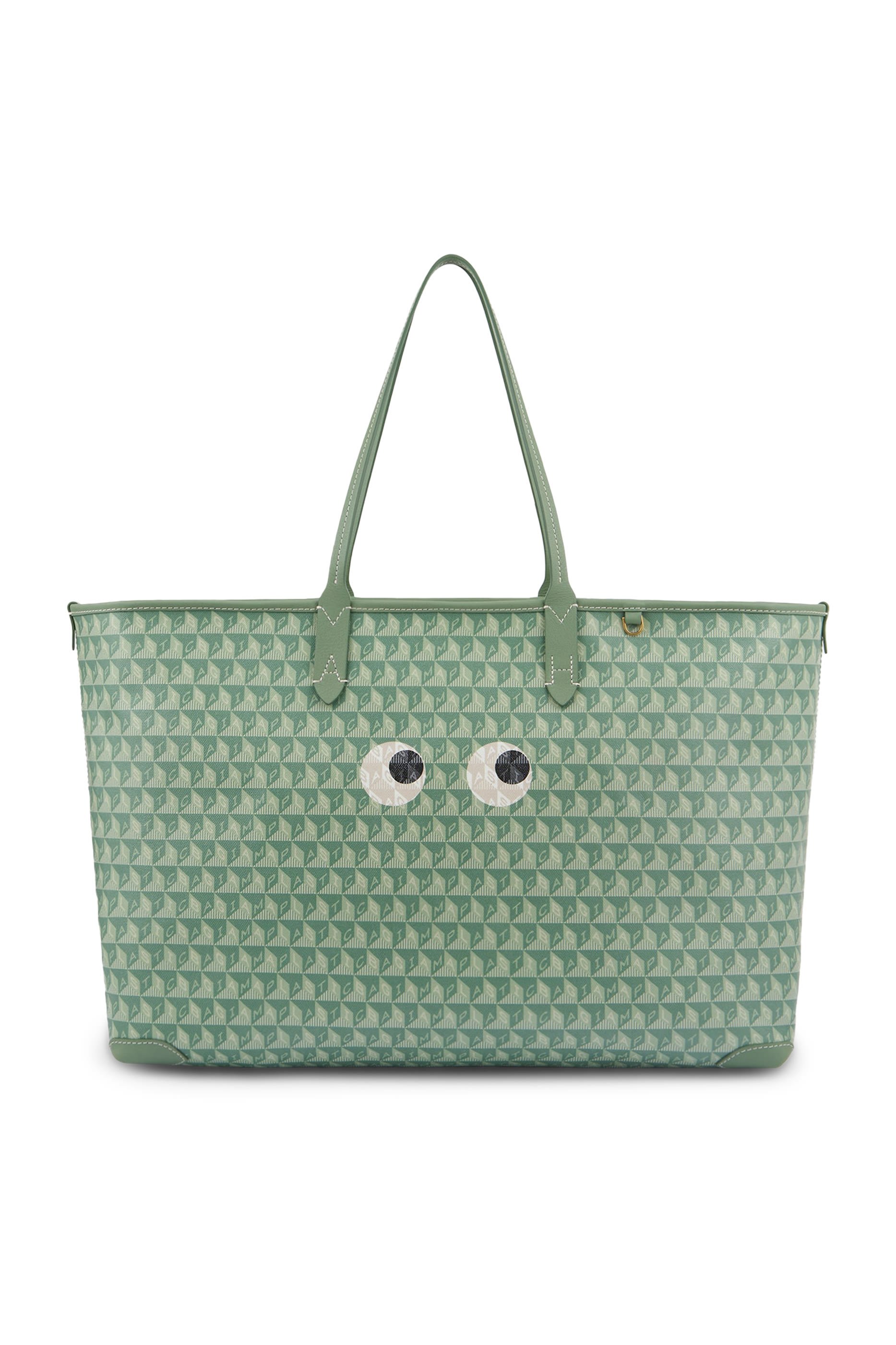 I am a Plastic Bag Eyes Zipped Tote