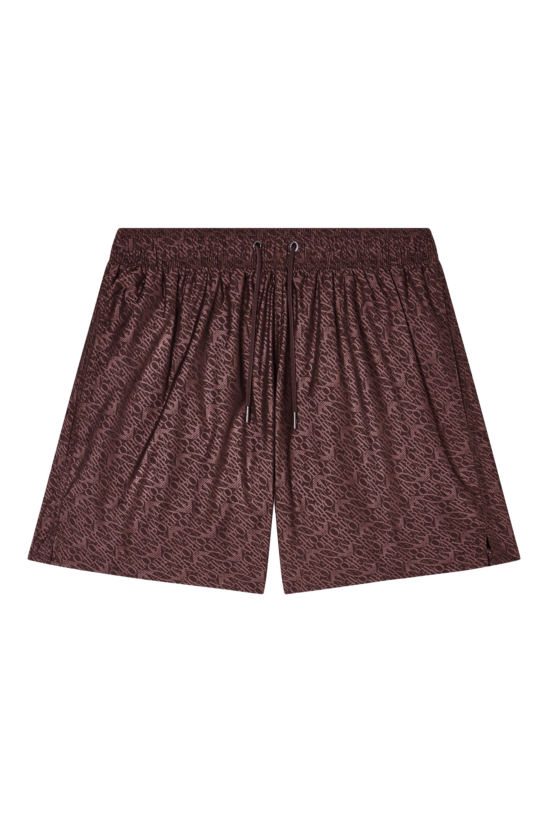 All-Over Jacquard Logo Swim Shorts