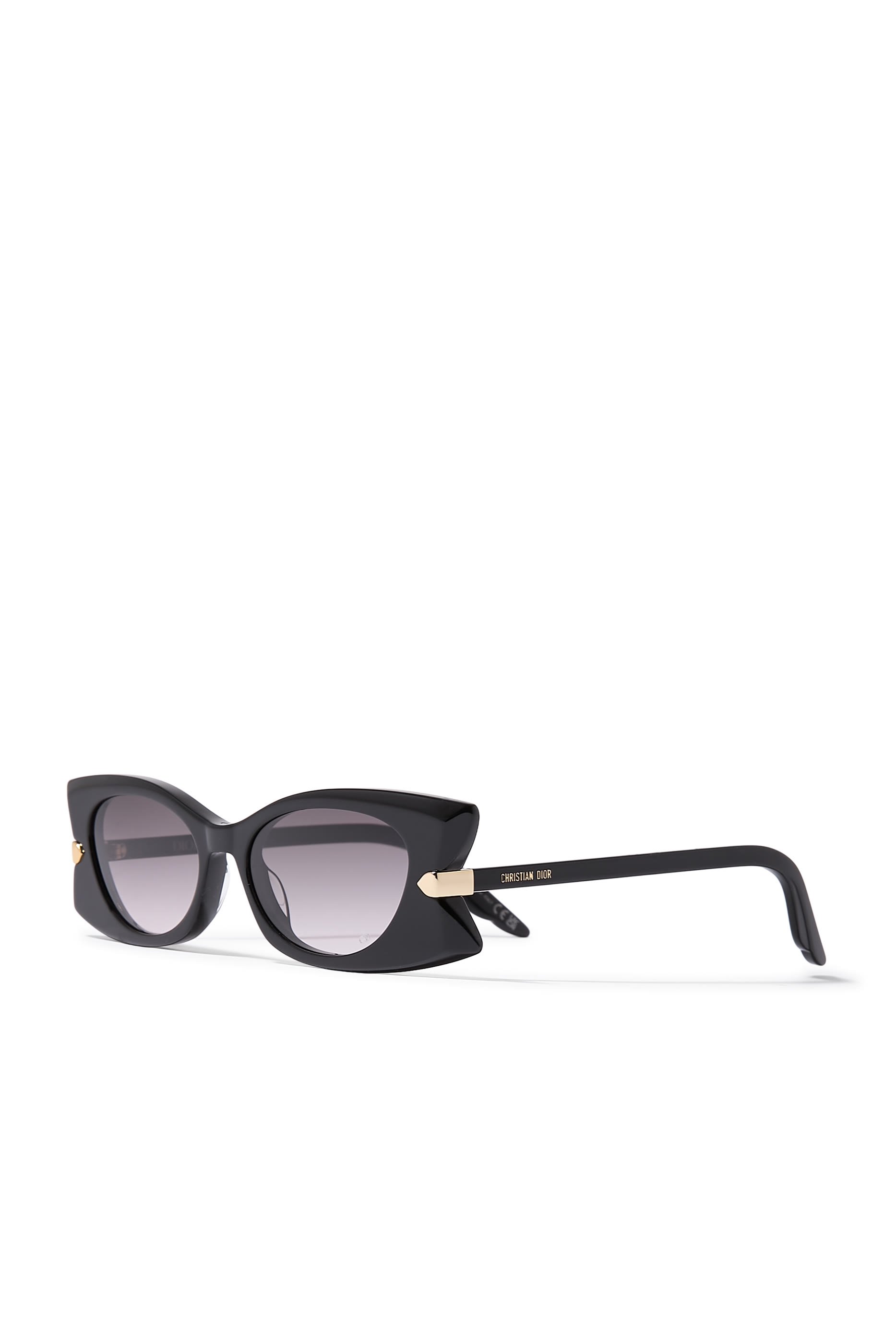 DiorButterfly S2I Transparent Rectangular Sunglasses 