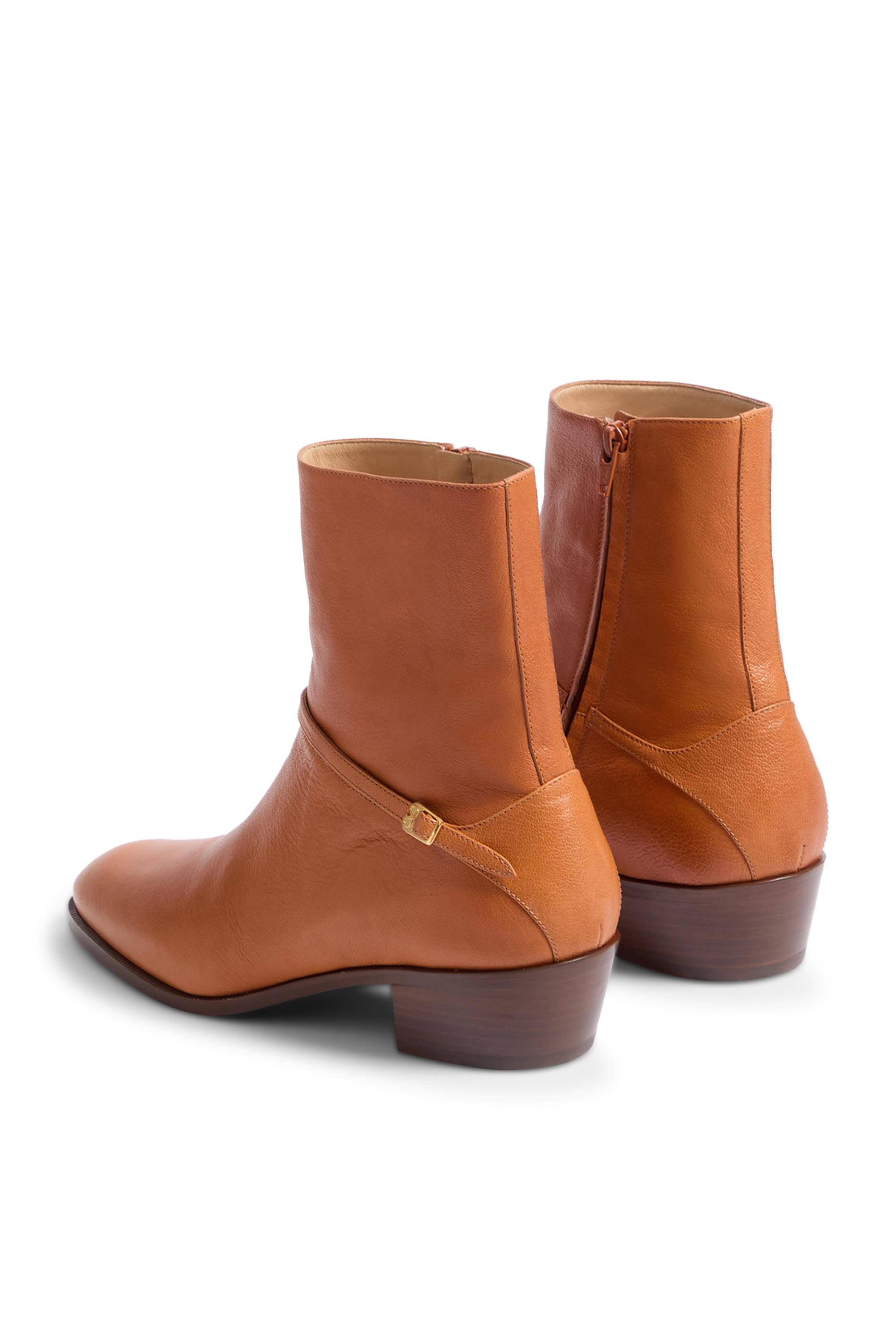 Pat Leather Ankle Boots