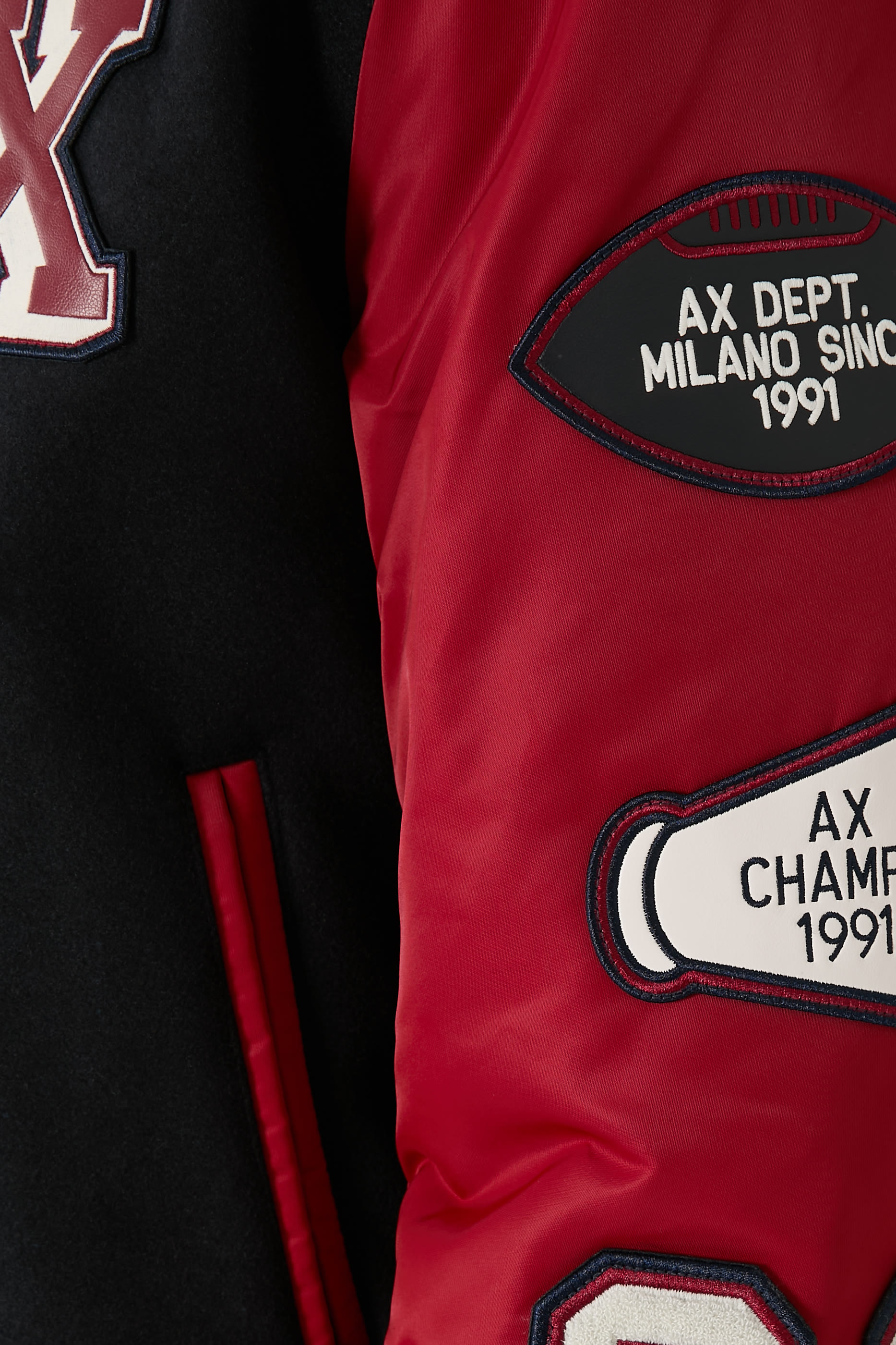 Logo Patch College Bomber Jacket