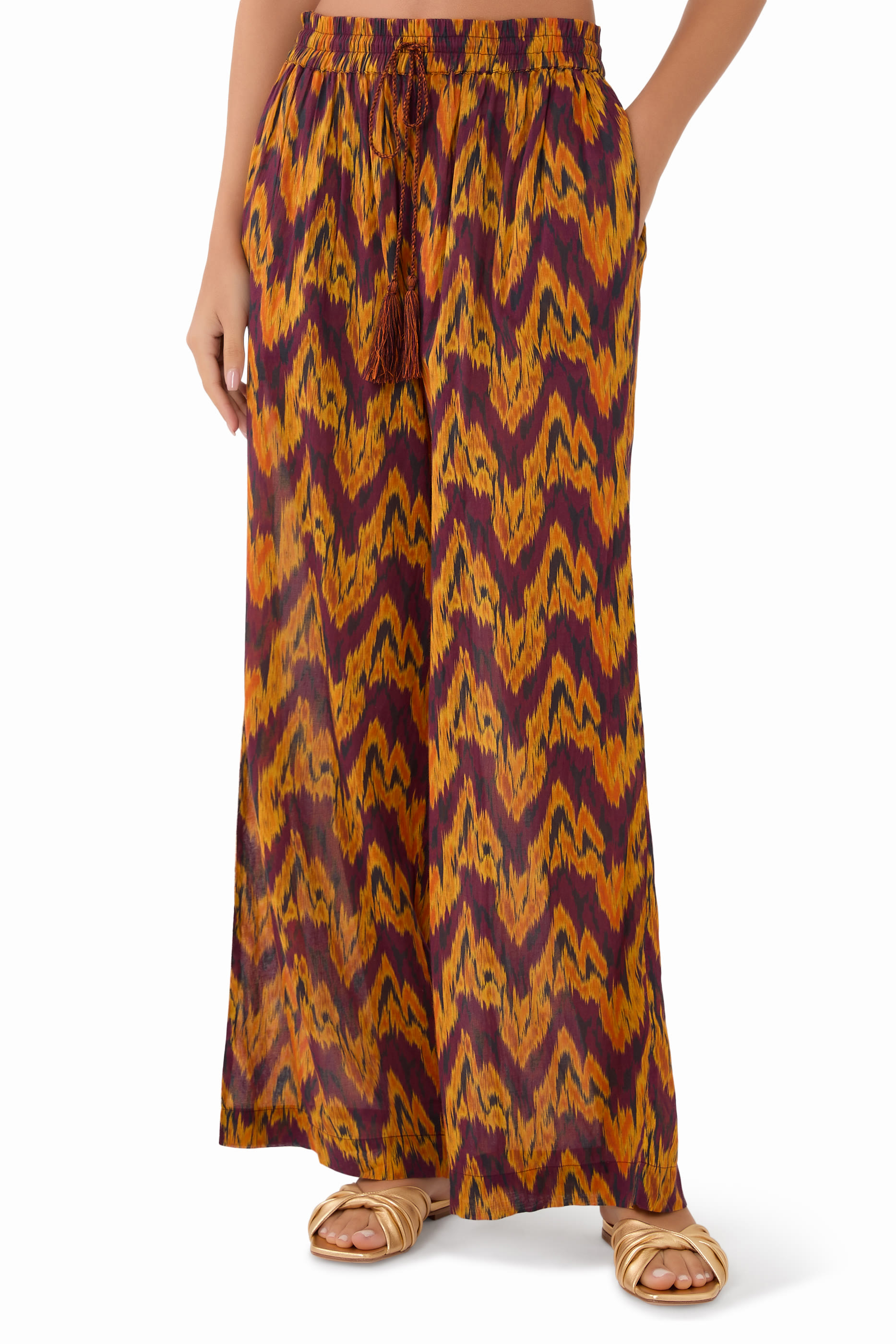 Azra Wide-Leg Coverup Pants