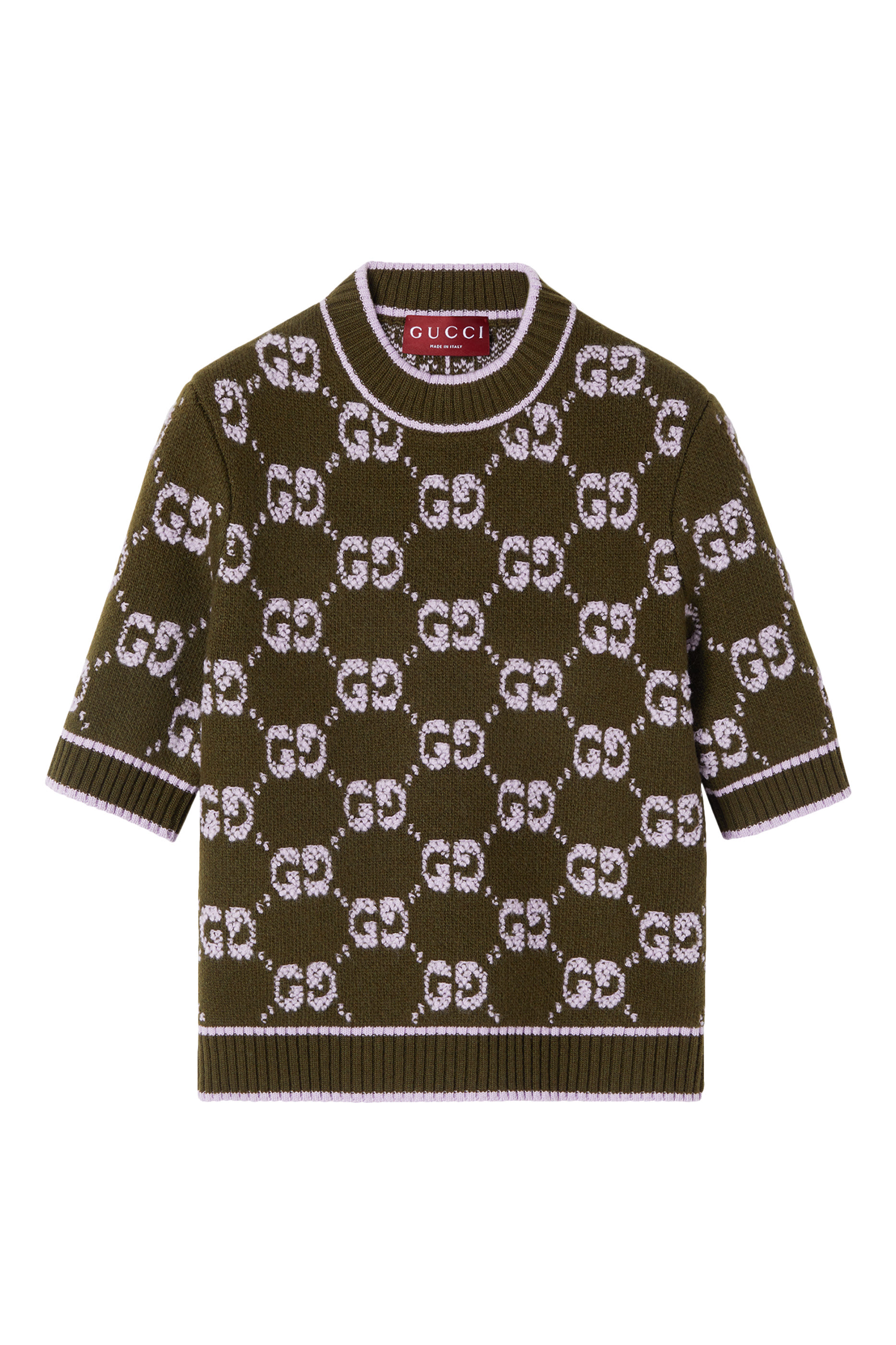  GG Wool Bouclé Jacquard Top 