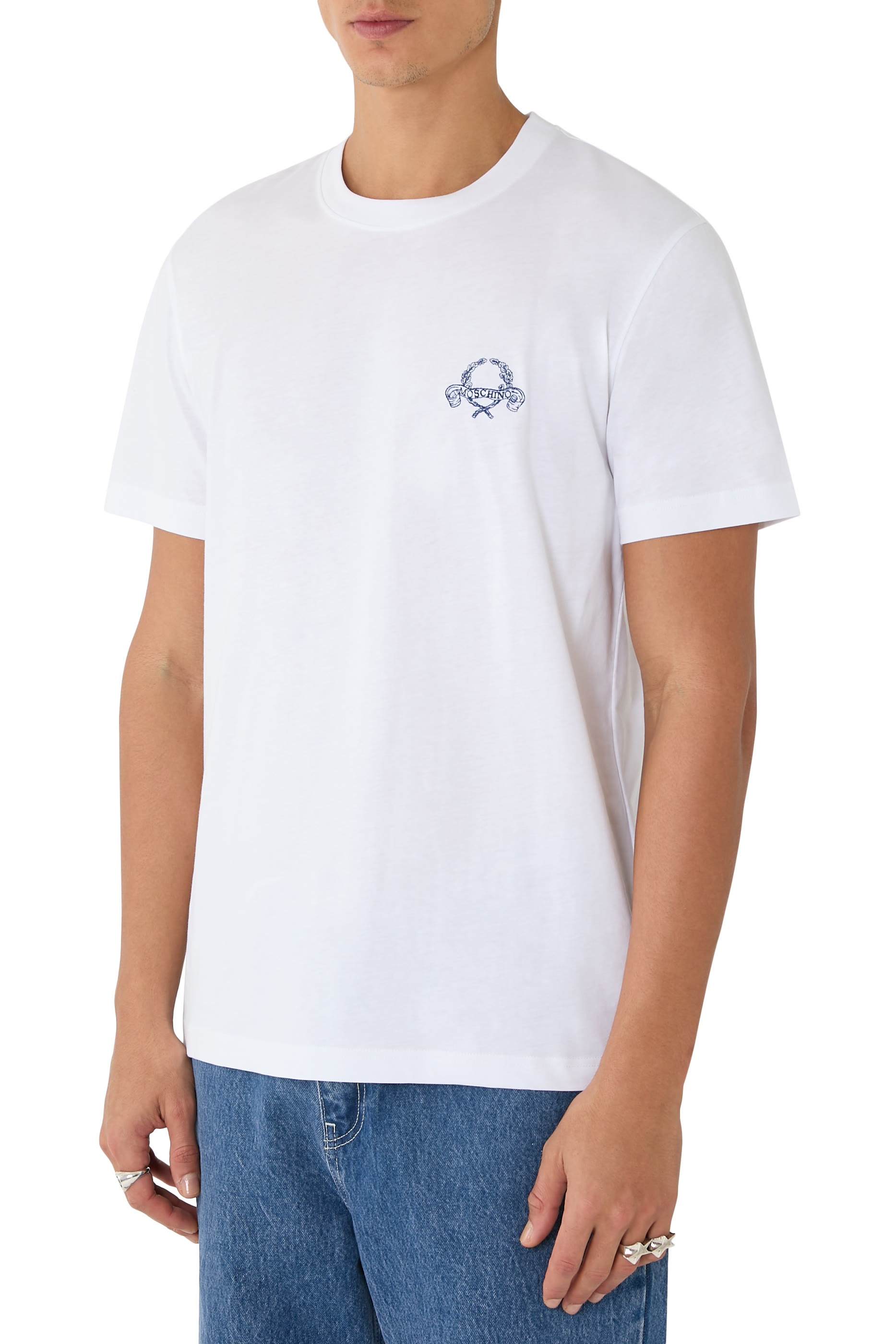 Laurel Crown Logo Cotton Jersey T-Shirt