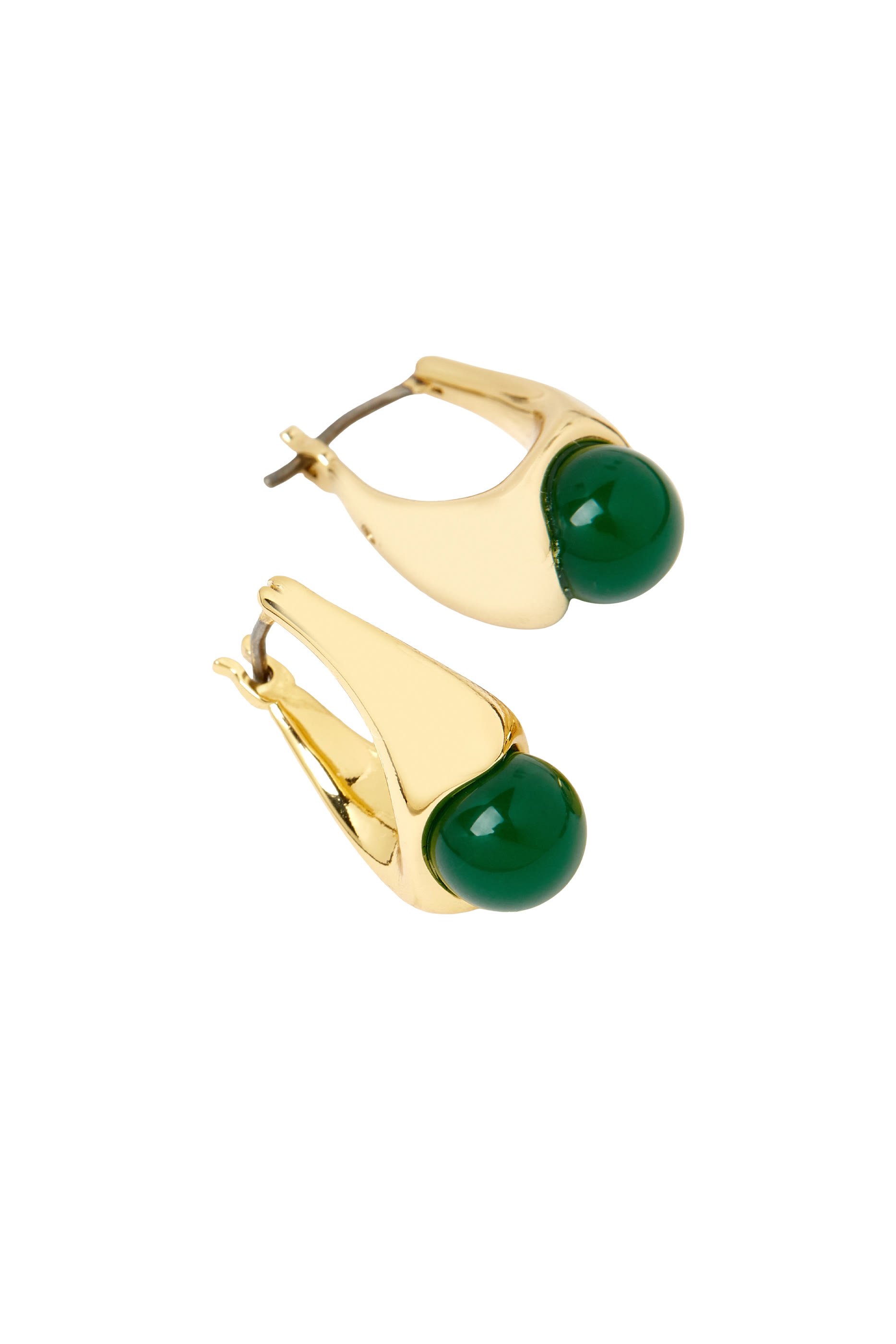 Harmony Huggies Earrings, Titanium Posts & Glass