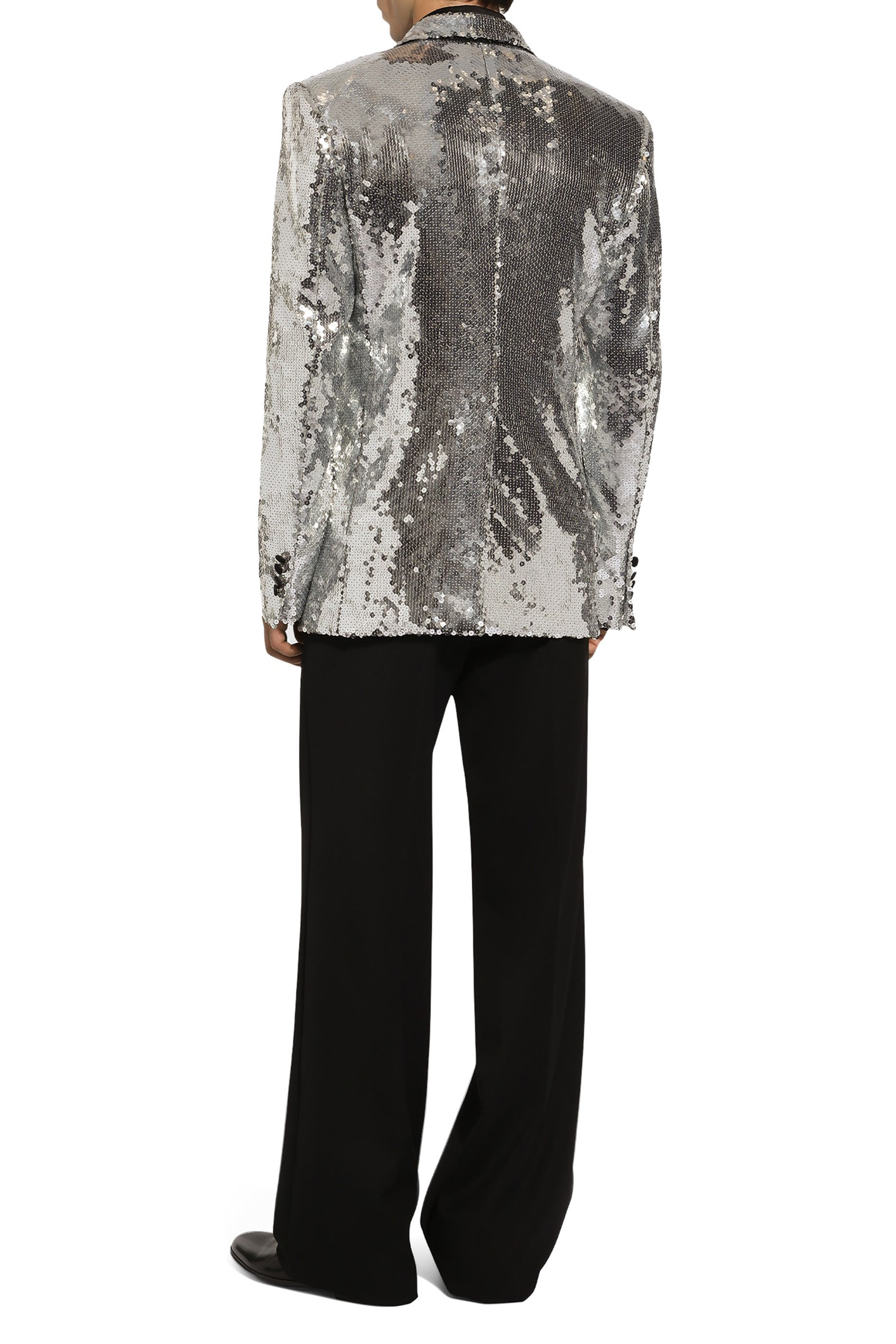 Sicilia Sequined Single-Breasted Tuxedo Jacket