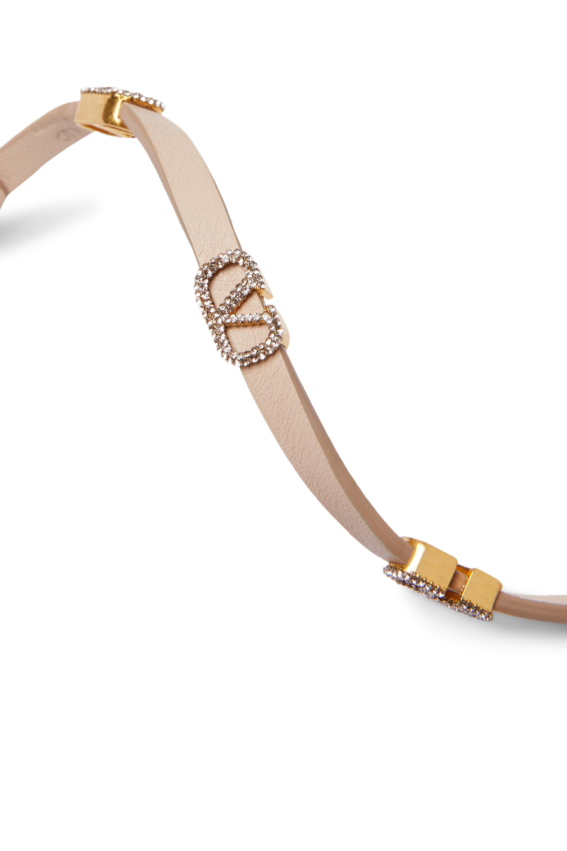  Signature Vlogo Leather Bracelet