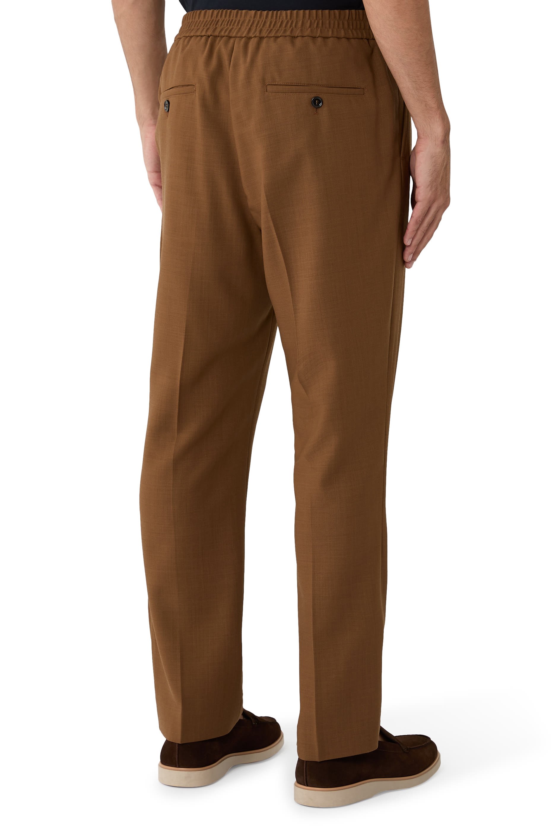 Wool Elasticated Waist Trousers