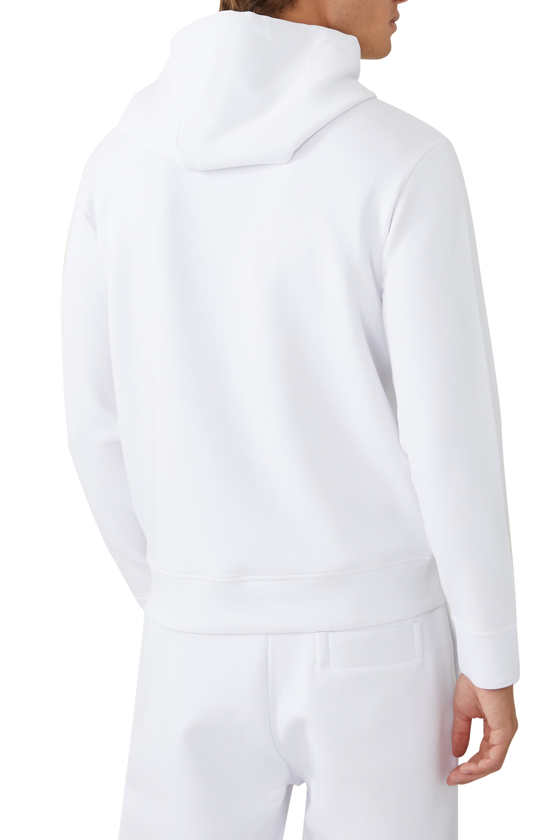 Micro Logo Patch Hooded Sweatshirt