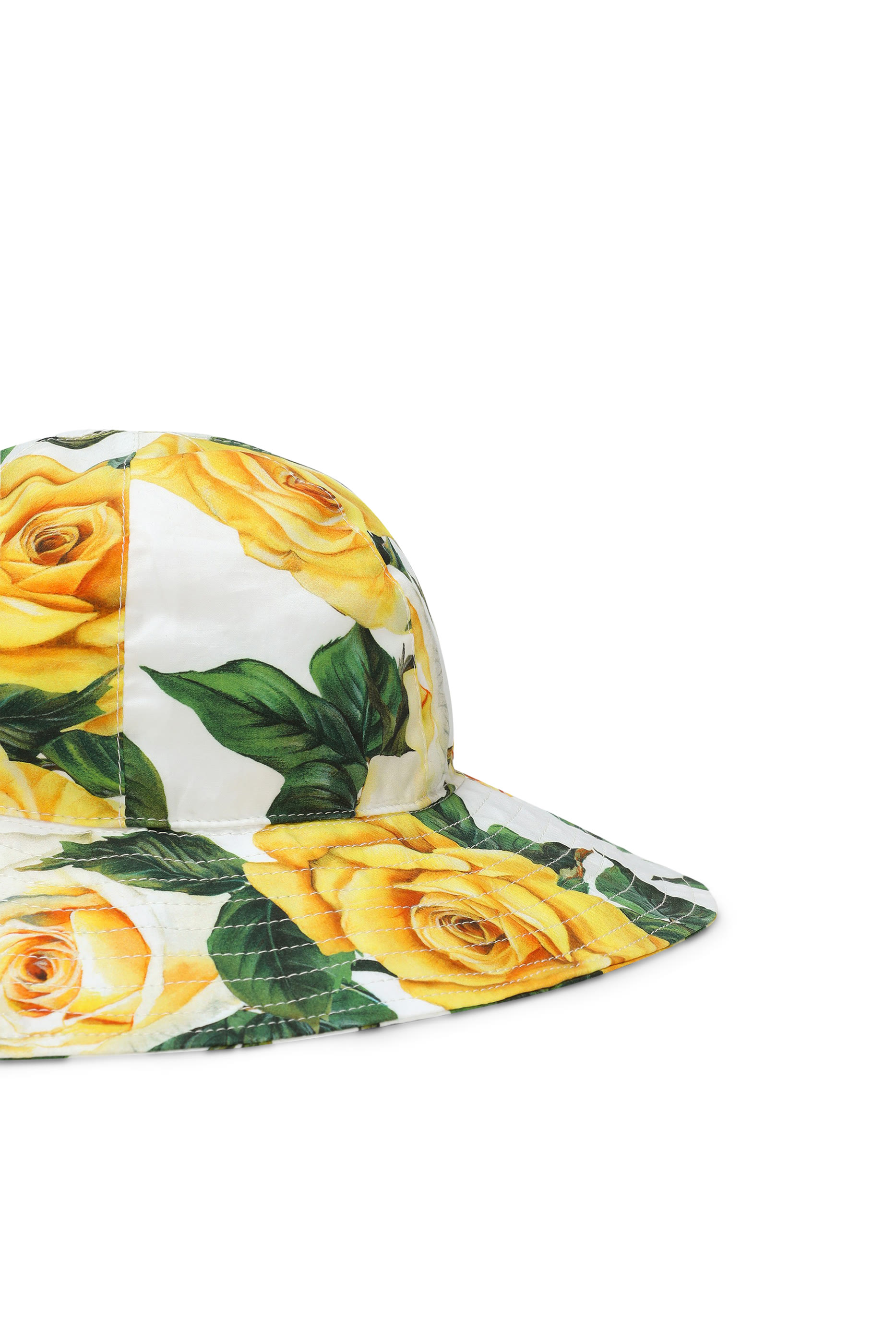 Kids Rose Print Poplin Hat