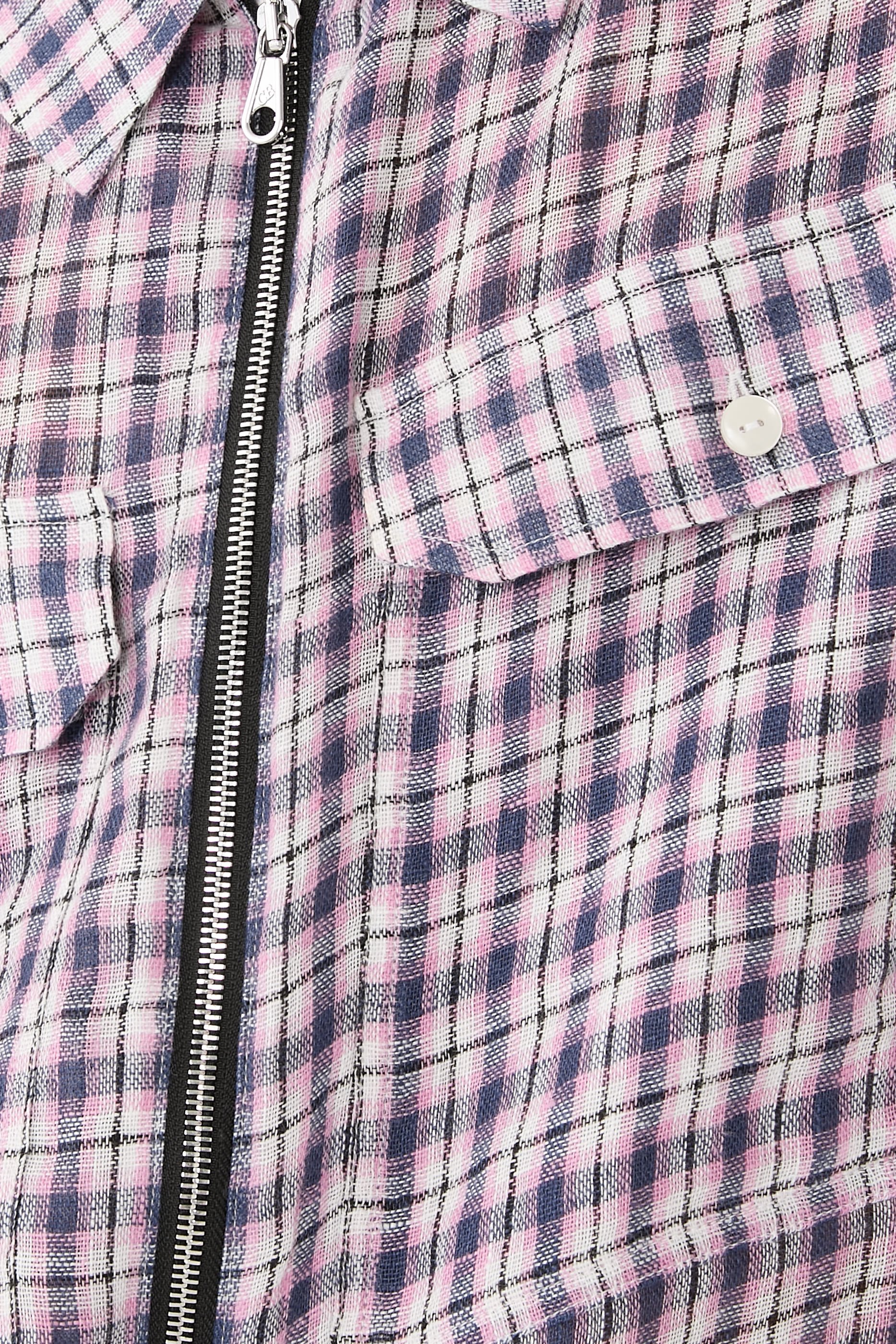 Linen Flannel Zipped Shirt