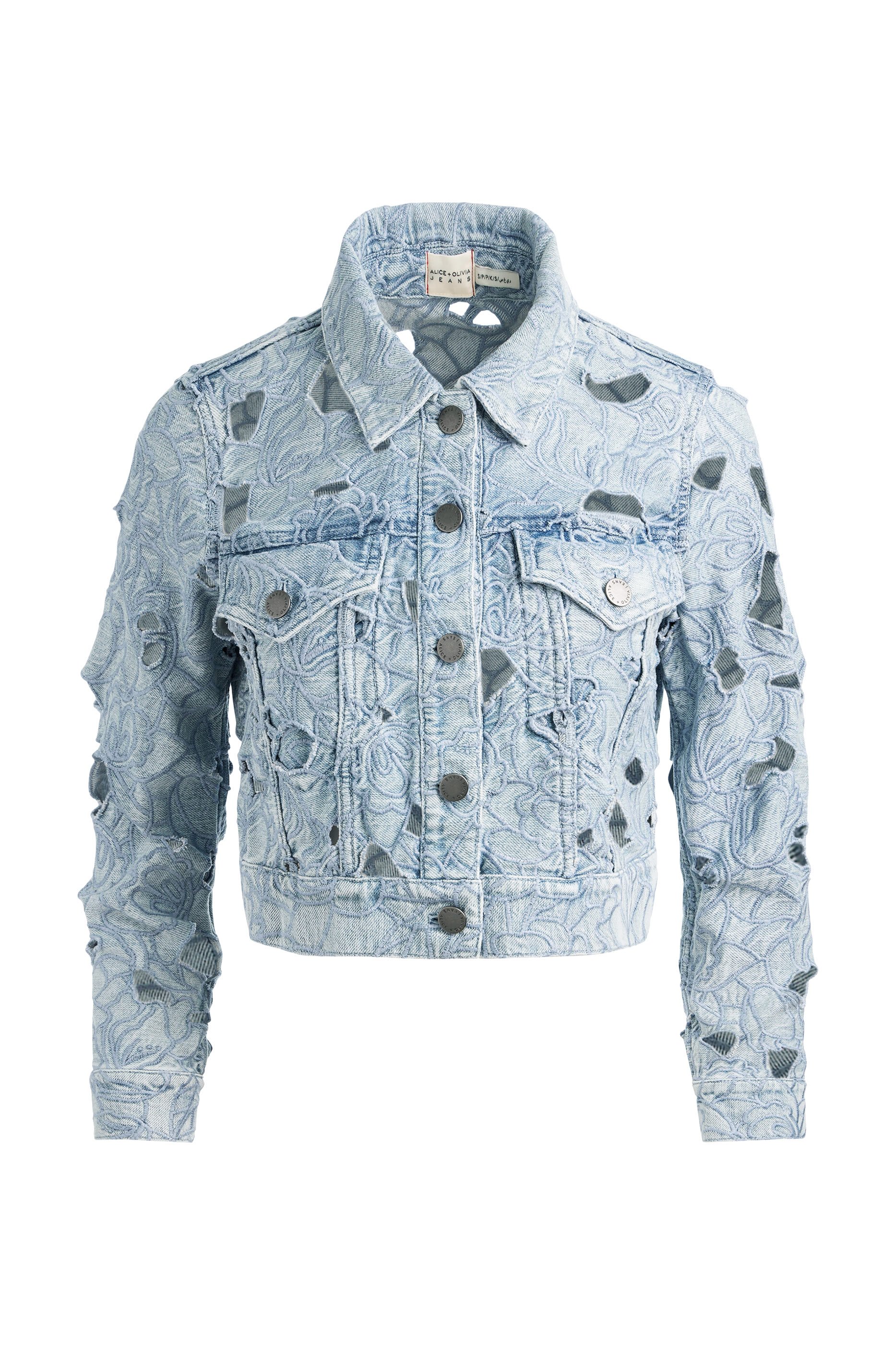 Chloe Laser-Cut Denim Jacket 