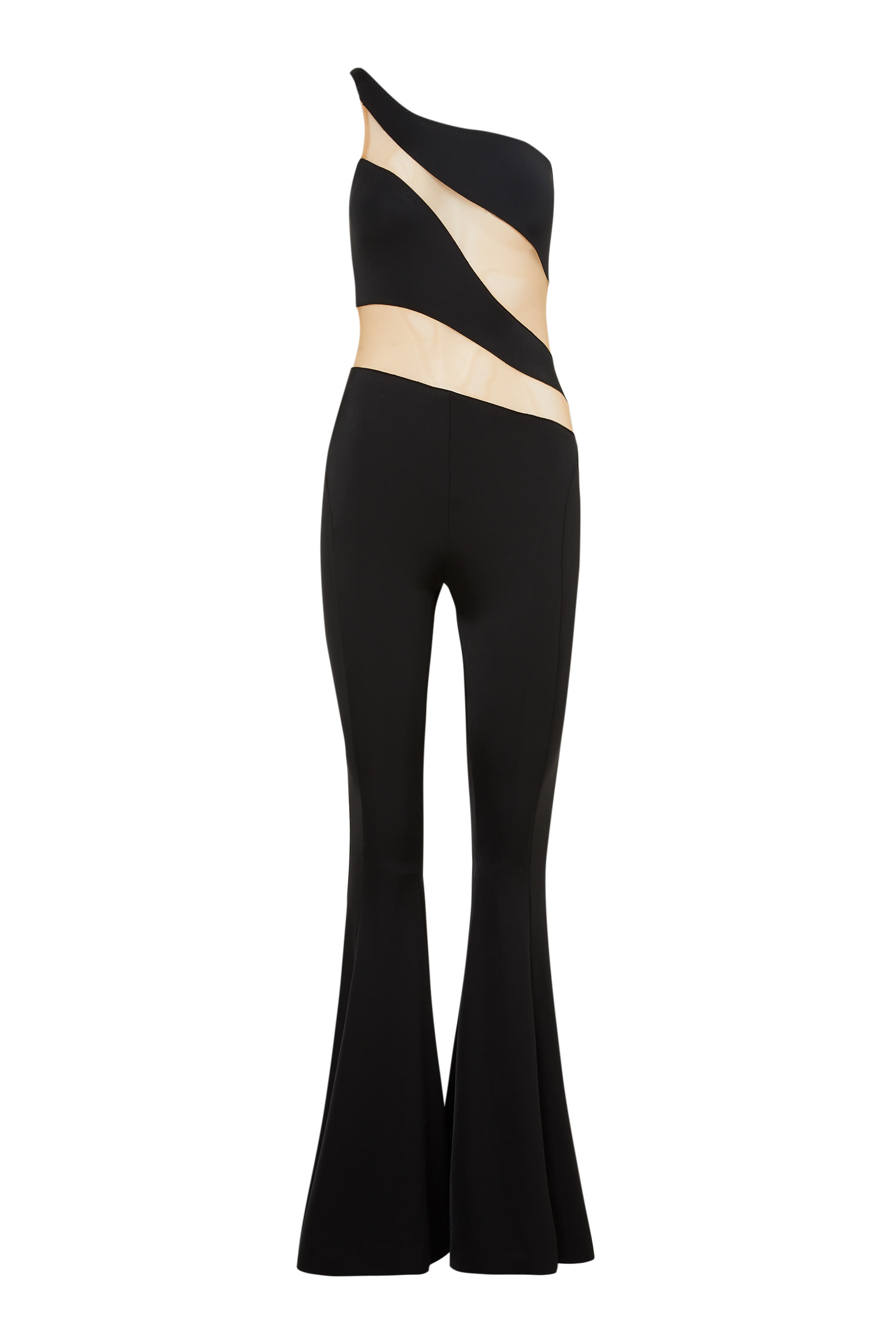 Snake Mesh Fishtail Jumpsuit