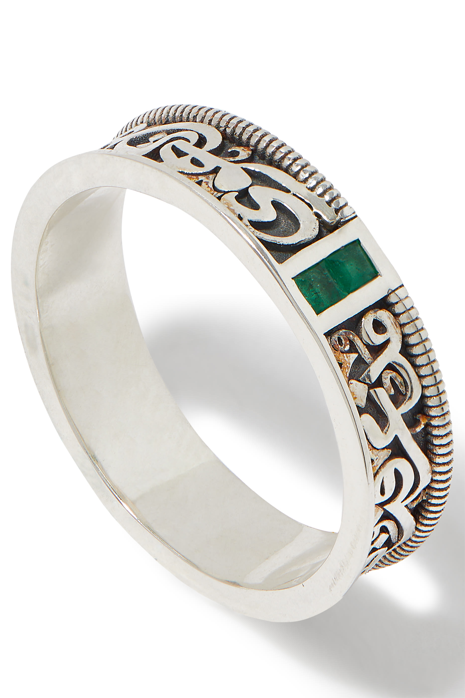 El Nur Emerald Timeless Love Band