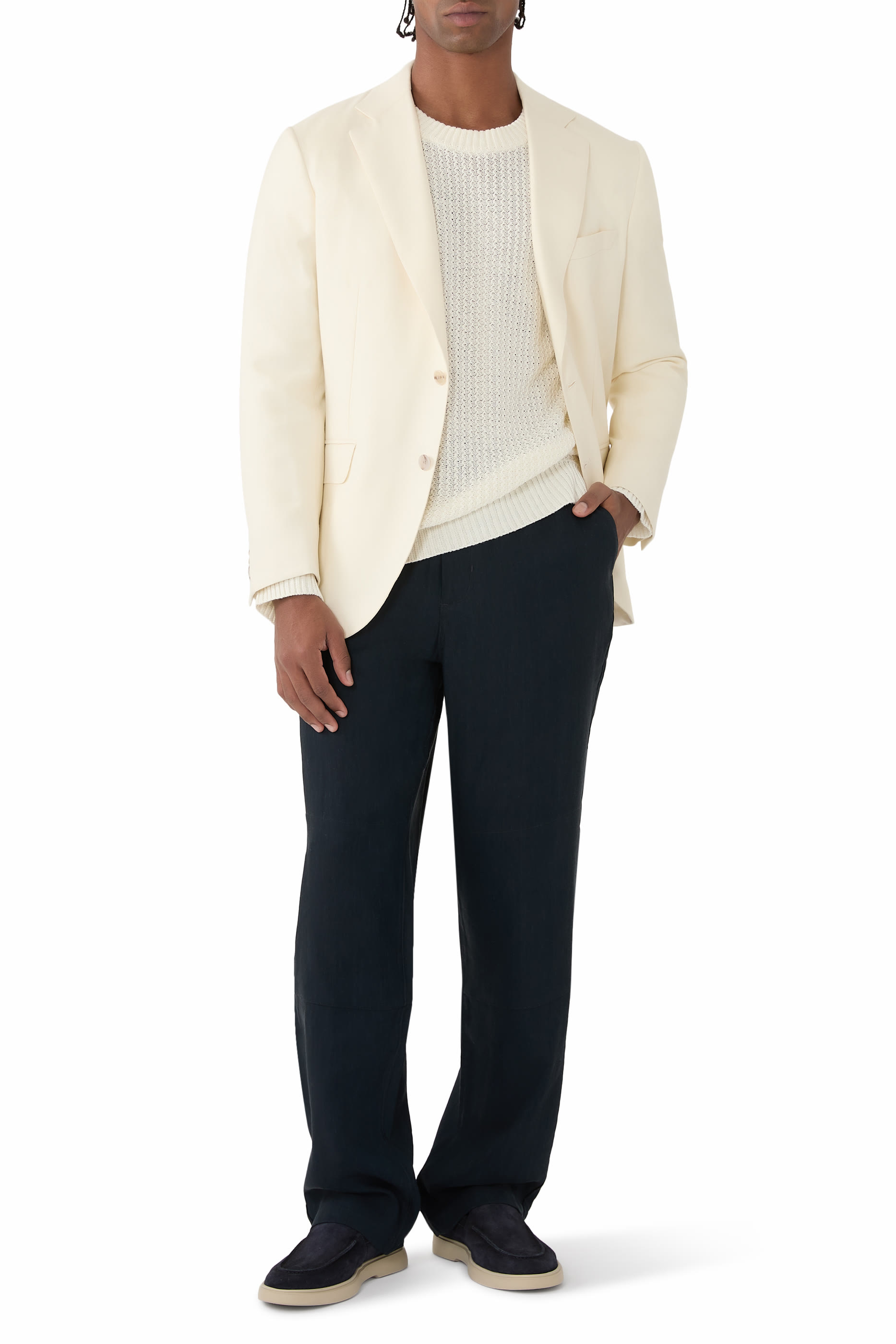 Cashmere and Silk Jersey Blazer