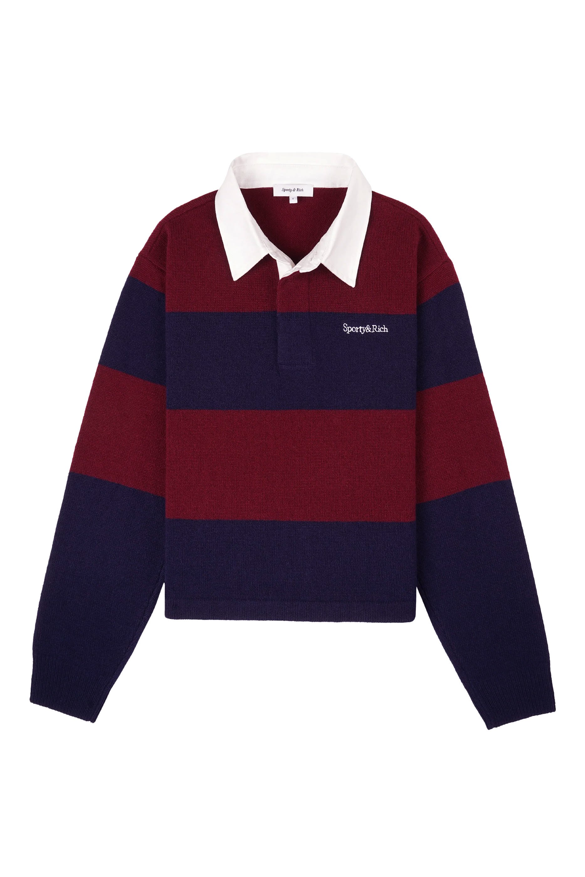 Serif Logo Cashmere Rugby Polo