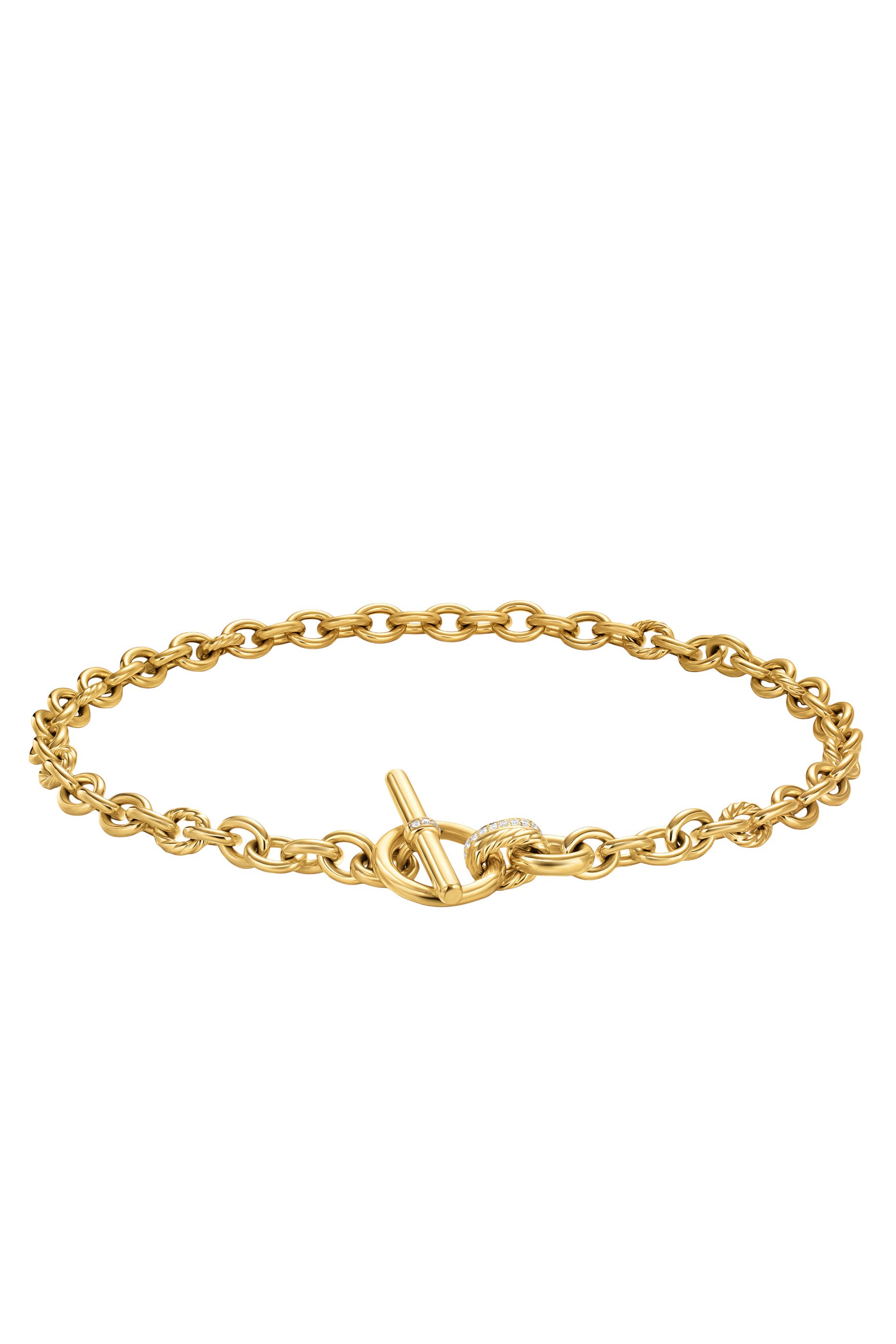 DY Mercer® Toggle Chain Necklace, 18k Yellow Gold & Diamonds